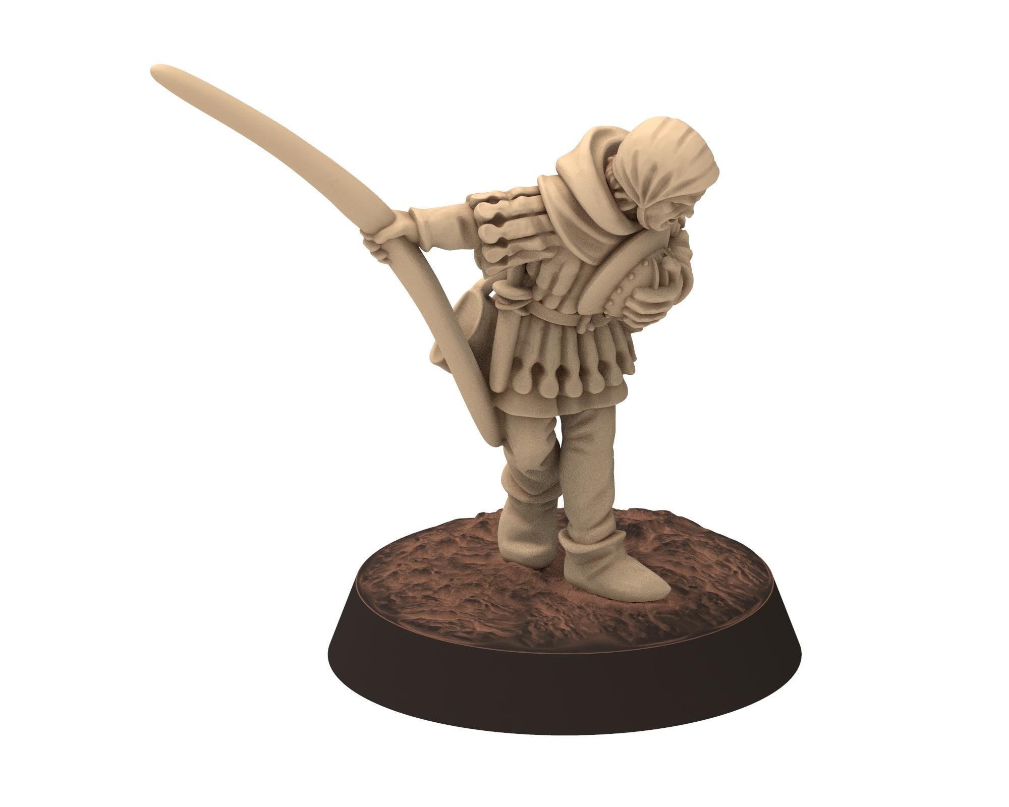 Medieval - Archer Commanders Staff & Banner, 14-15th century Medieval Generic Soldiers, 28mm Historical Wargame, Saga... Medbury miniatures