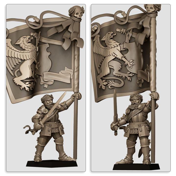 Imperial Fantasy - General on Foot & on Horse