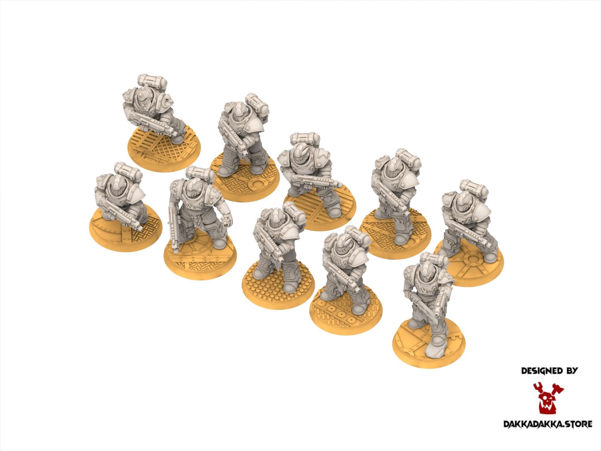 Legio Prima - Ignisaurus Clan Warriors Tactical Squad