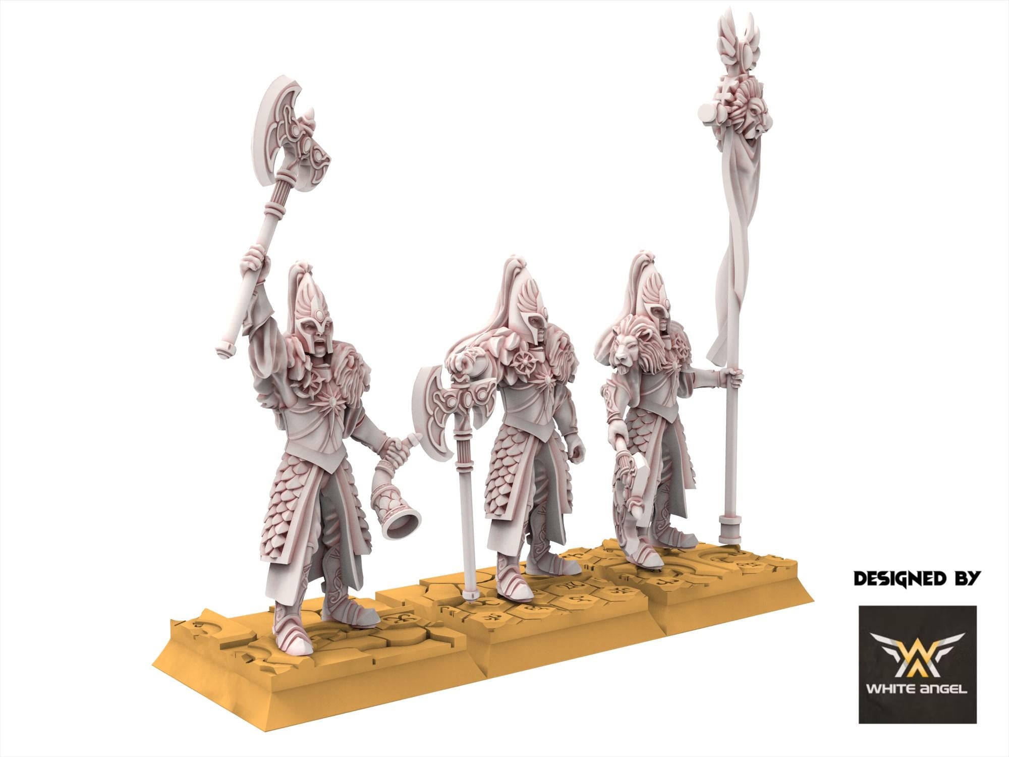 Hight Elves - Imperial lion Warriors, usable for 9th Age, Fantasy Battle, Oldhammer, King of war