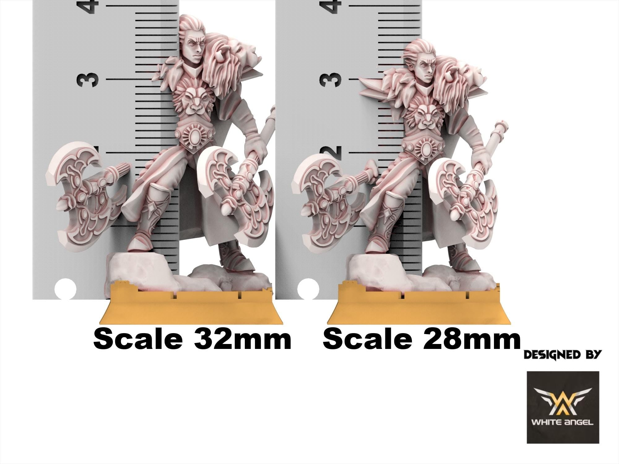 Hight Elves -Lion Commander, usable for 9th Age, Fantasy Battle, Oldhammer, King of war