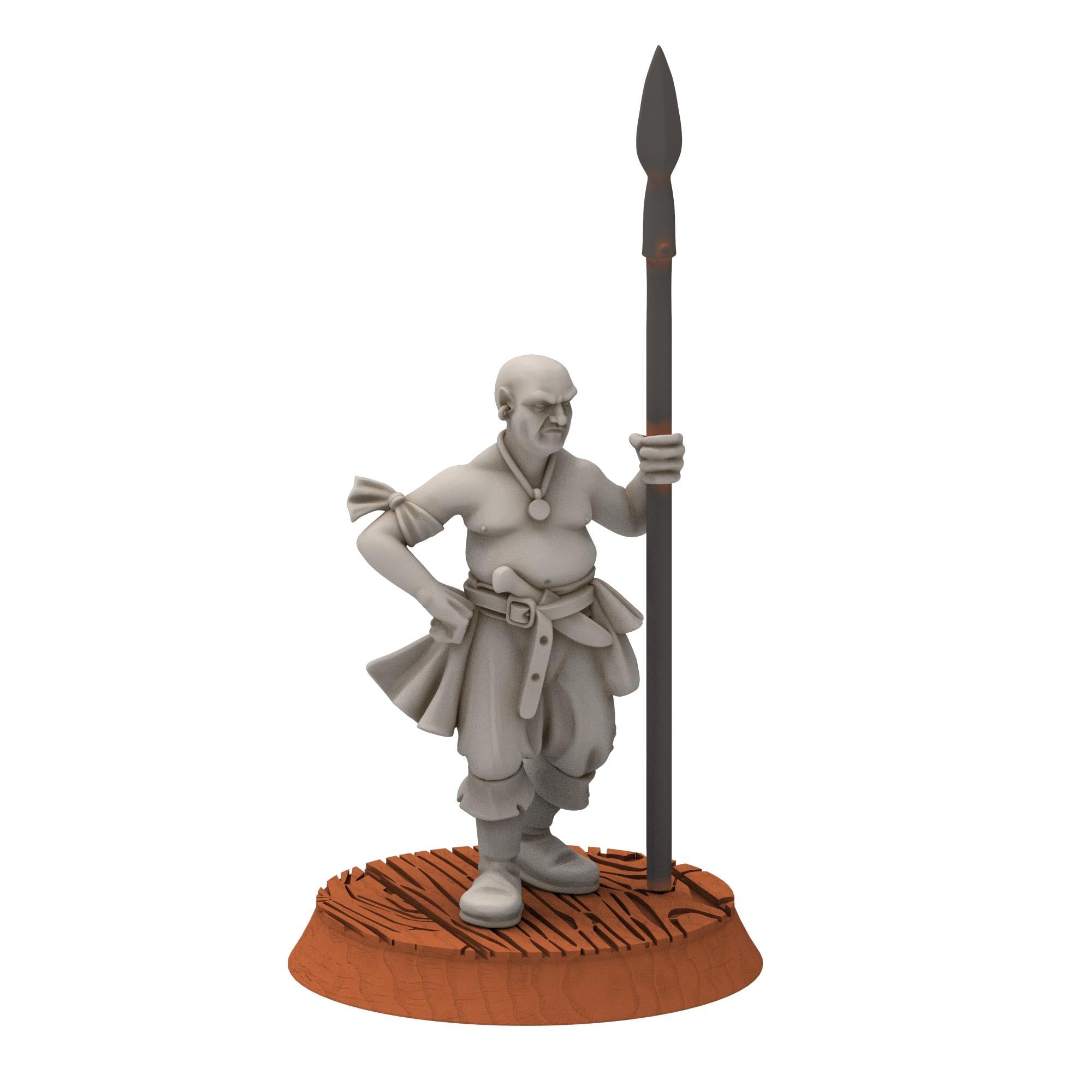 Corsairs - Pirates Characters, Captain & Bosun - Draxis - Medbury miniatures