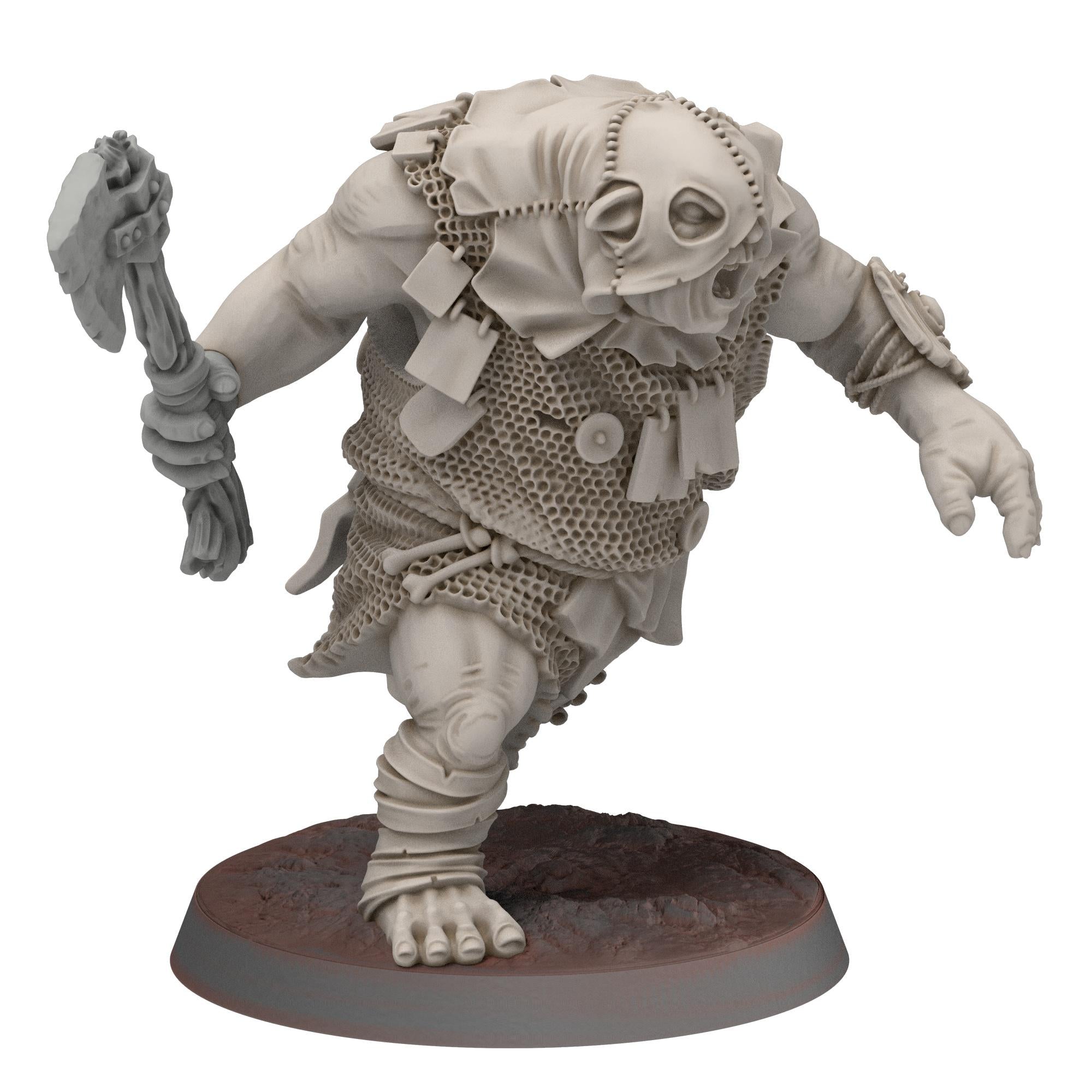 Goblin cave - Armoured Trolls - Darkholm - Medbury miniatures