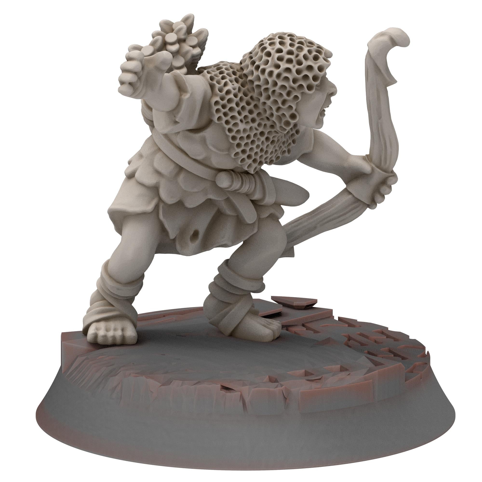 Goblin cave - Goblin Characters, Captain, Shaman - Darkholm - Medbury miniatures