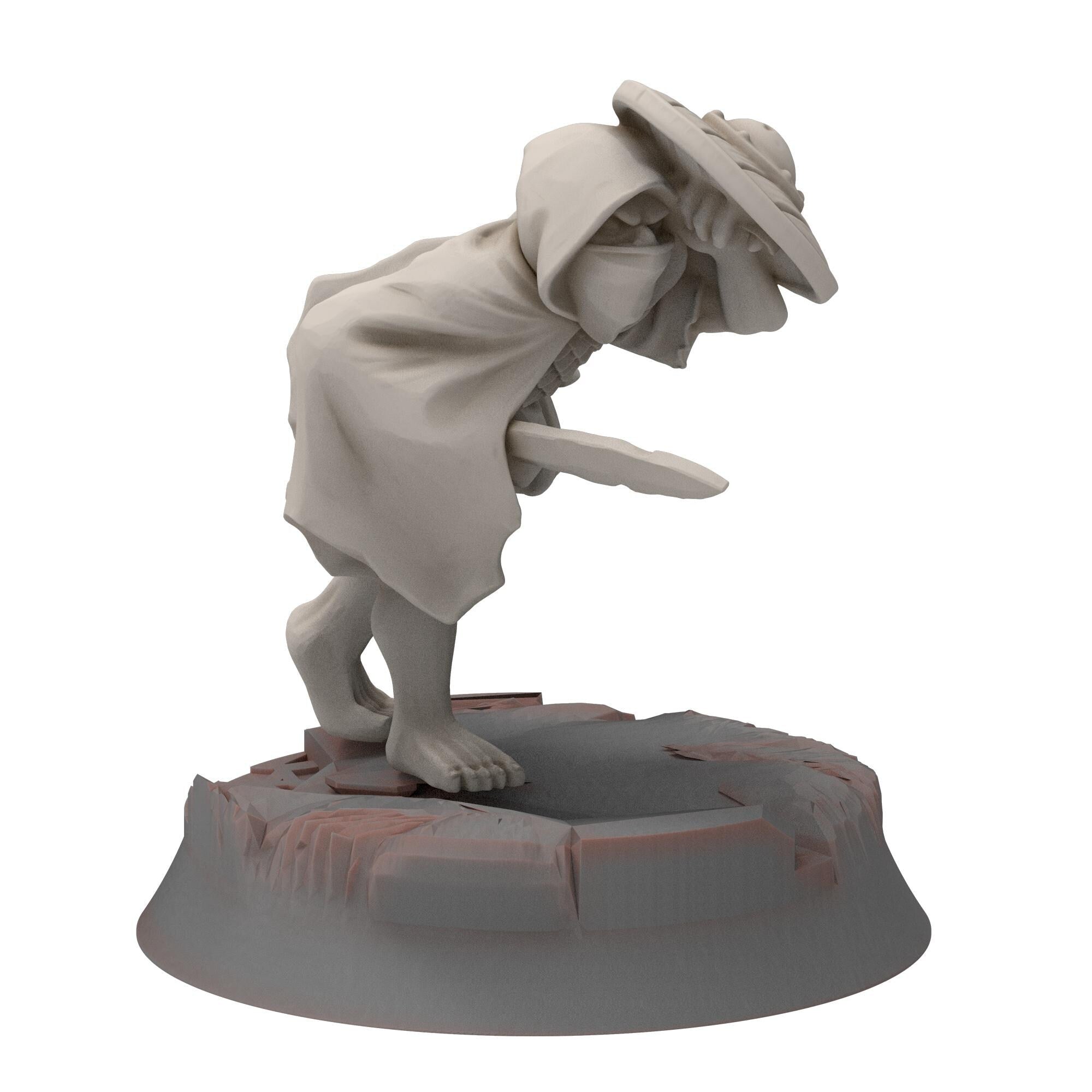 Goblin cave - Goblin Warriors with swords and shields - Darkholm - Medbury miniatures