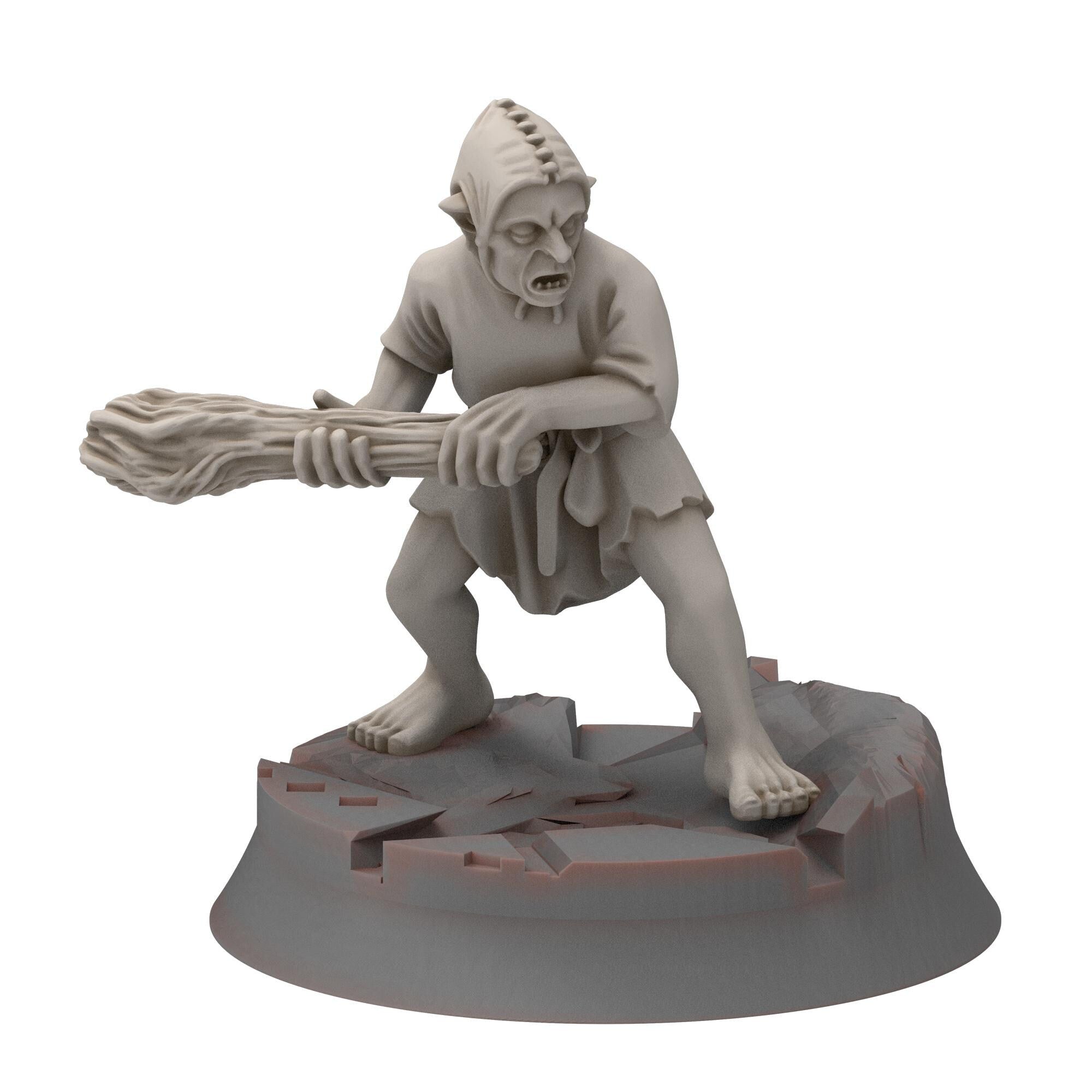 Goblin cave - Goblins with 2 handed weapons - Darkholm - Medbury miniatures