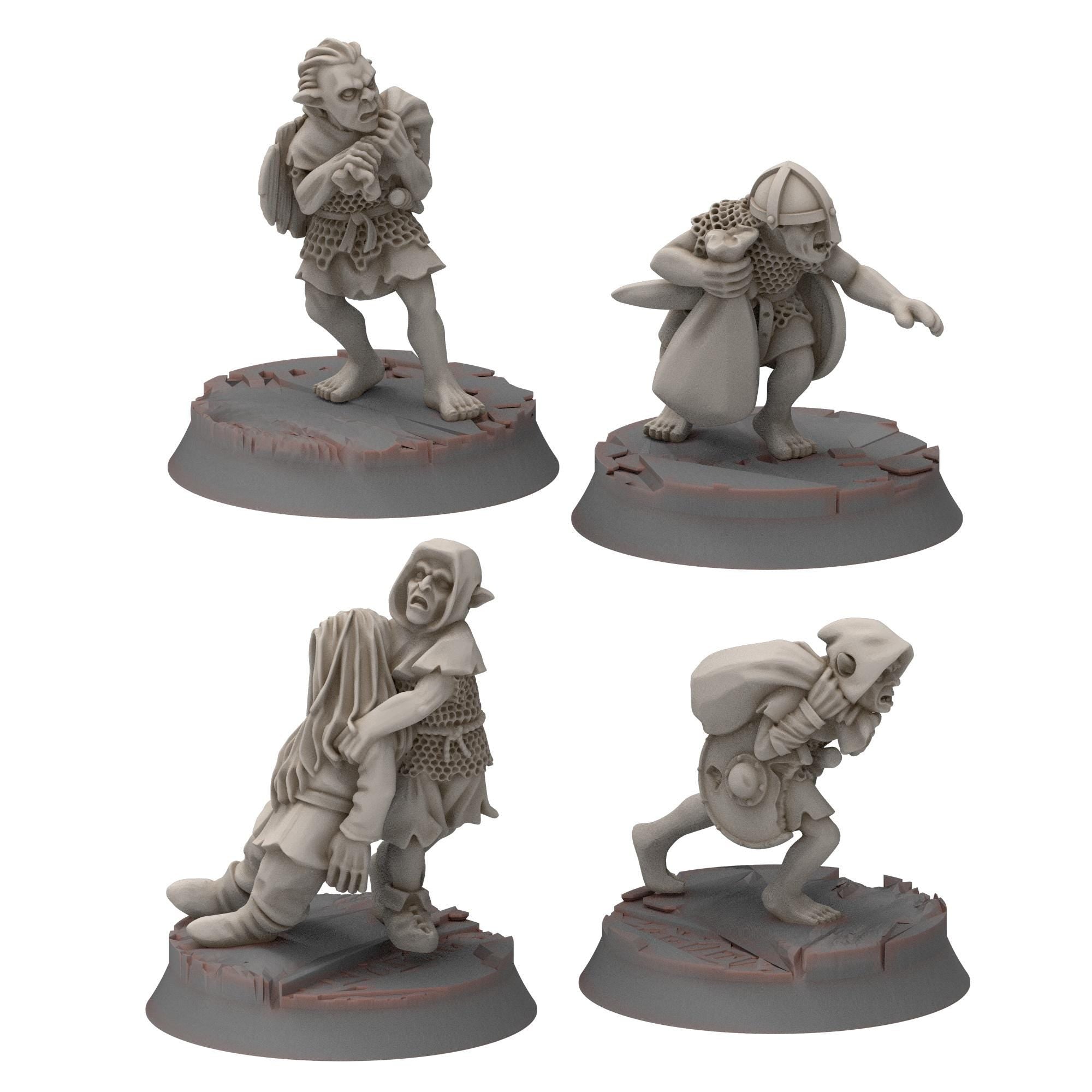 Goblin cave - Goblin Bundle x37 miniatures - Darkholm - Medbury miniatures