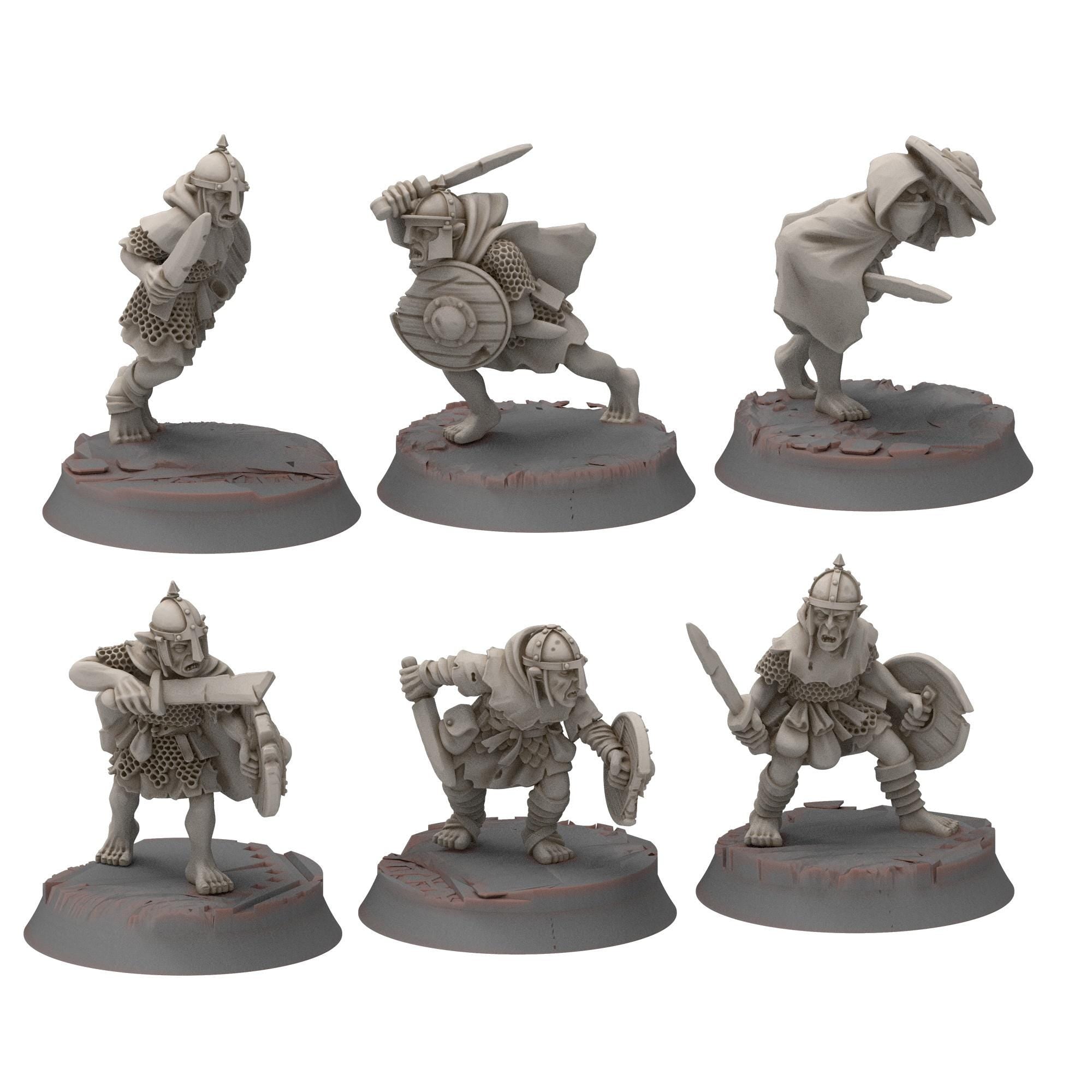 Goblin cave - Goblin Bundle x37 miniatures - Darkholm - Medbury miniatures