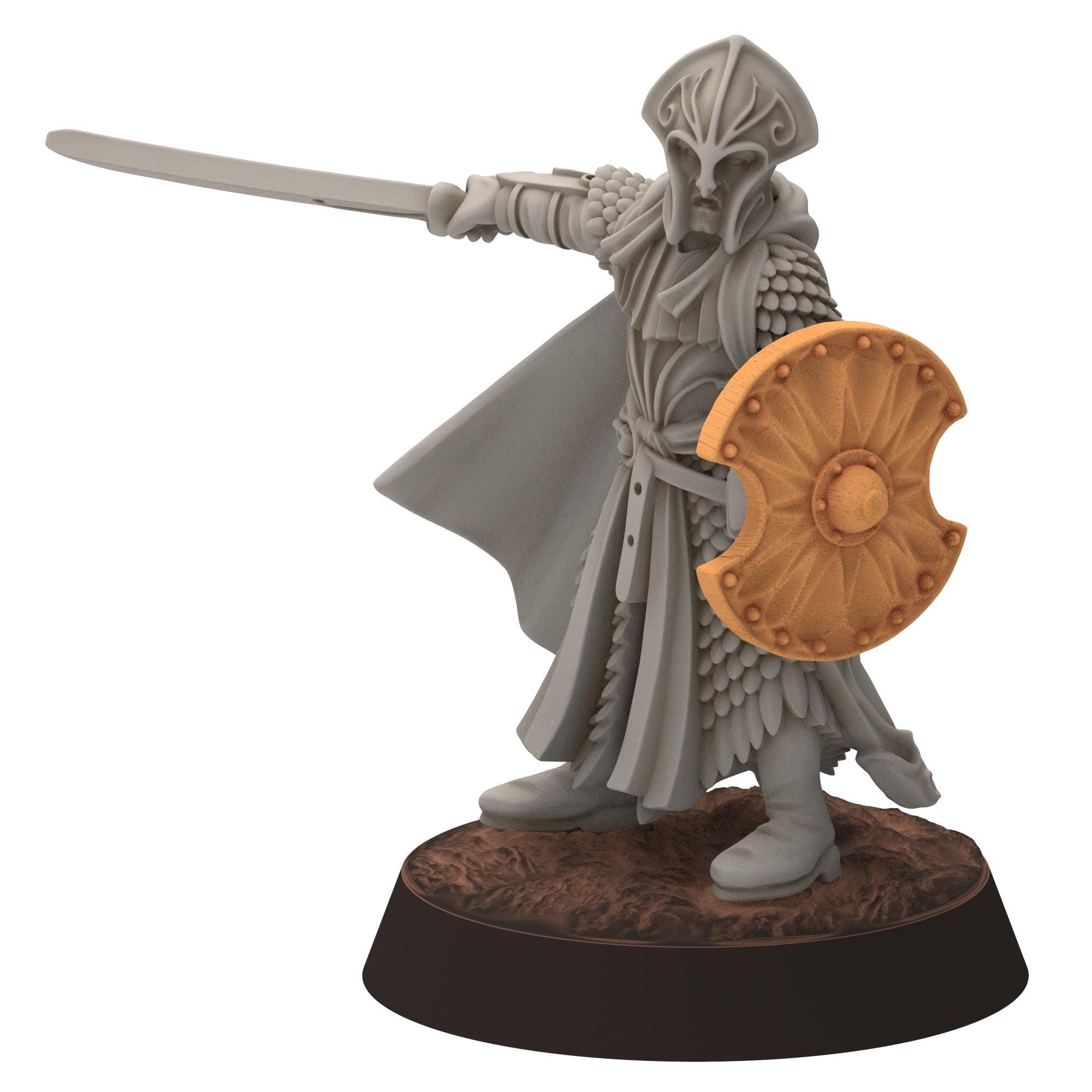 Darkwood - Gwyrdgalas Elven Captain - Sylvara - Thornwild - Medbury miniatures