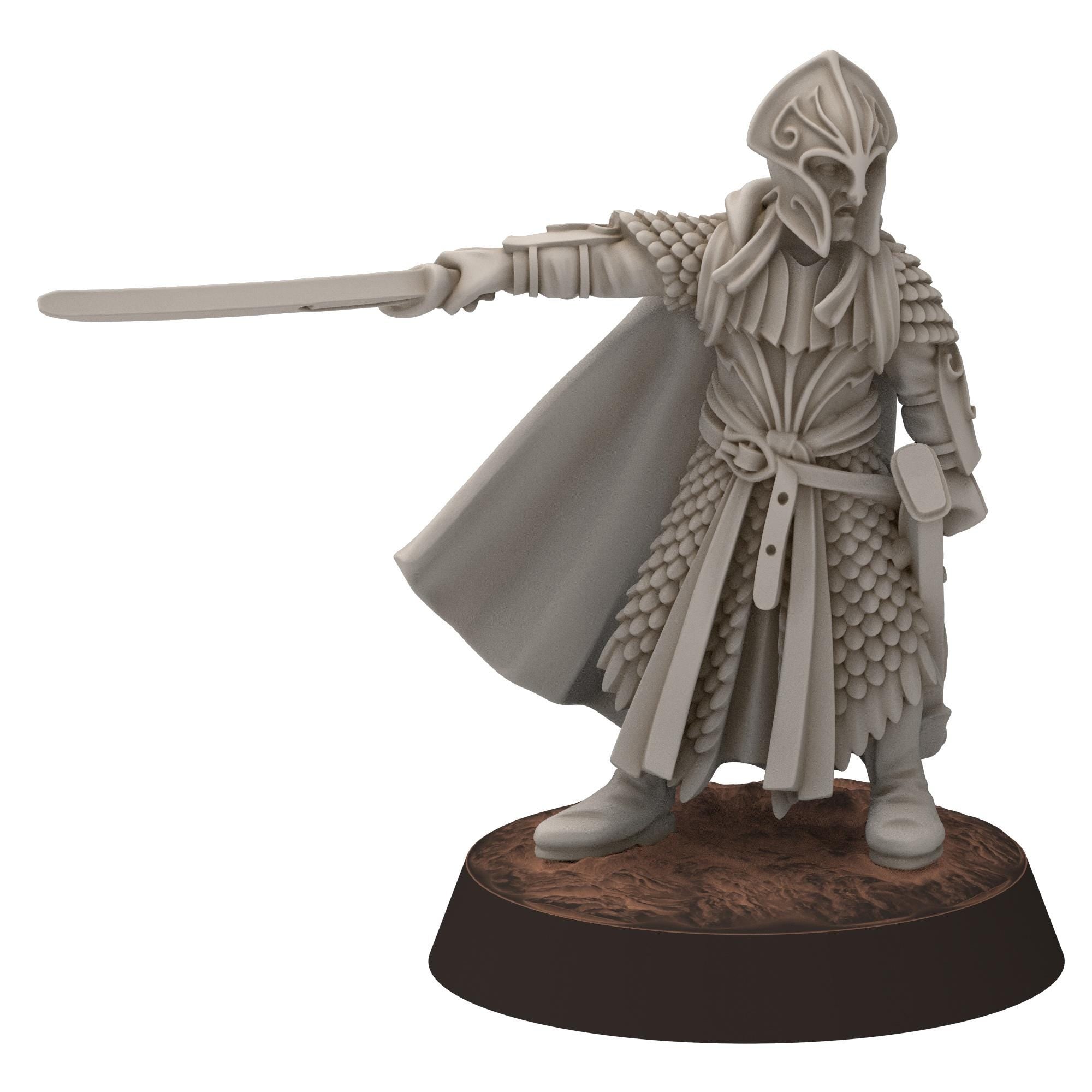 Darkwood - Gwyrdgalas Elven Captain - Sylvara - Thornwild - Medbury miniatures