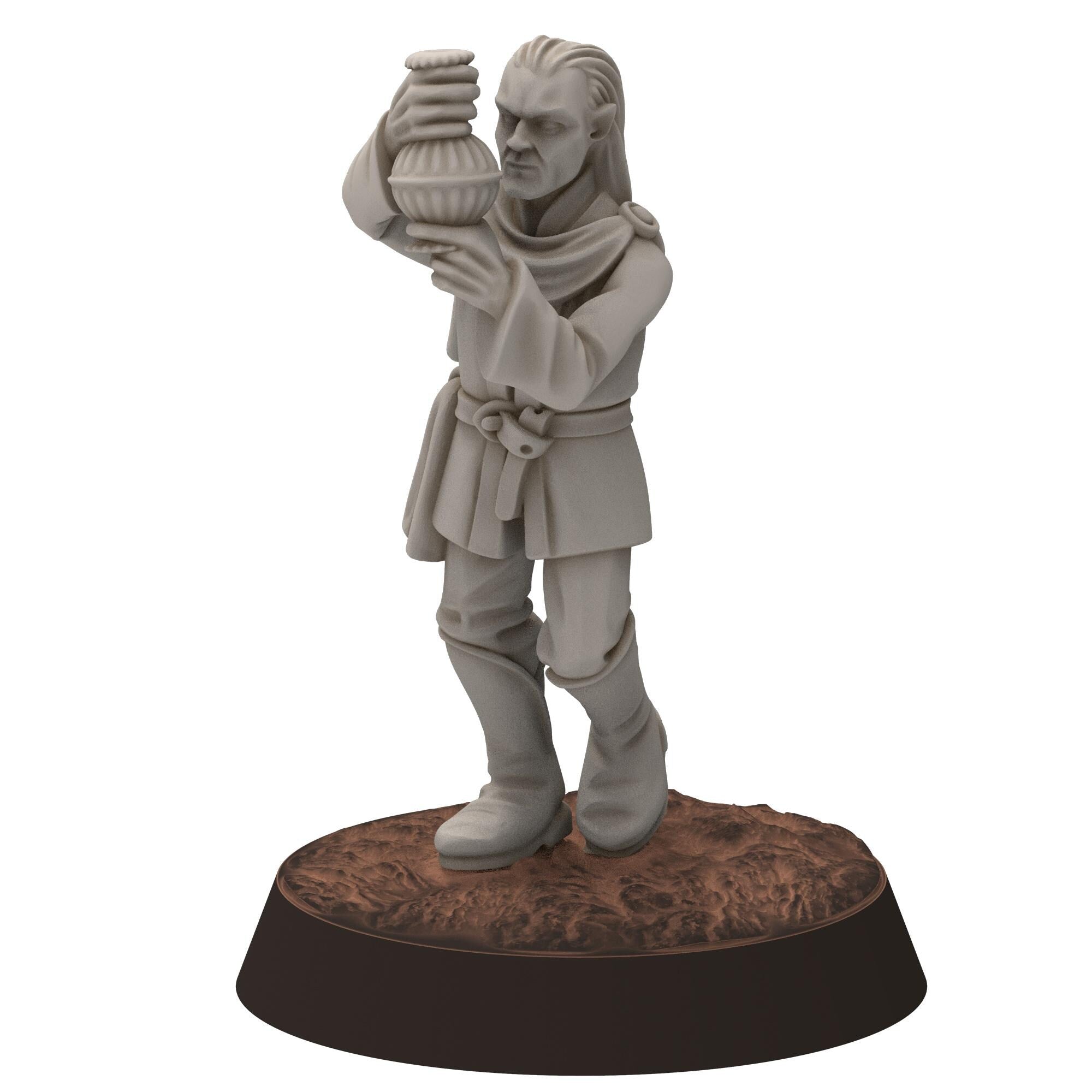 Darkwood - Gwyrdgalas Elven Courtiers, Captain of the Guard, Butler - Sylvara - Thornwild - Medbury miniatures