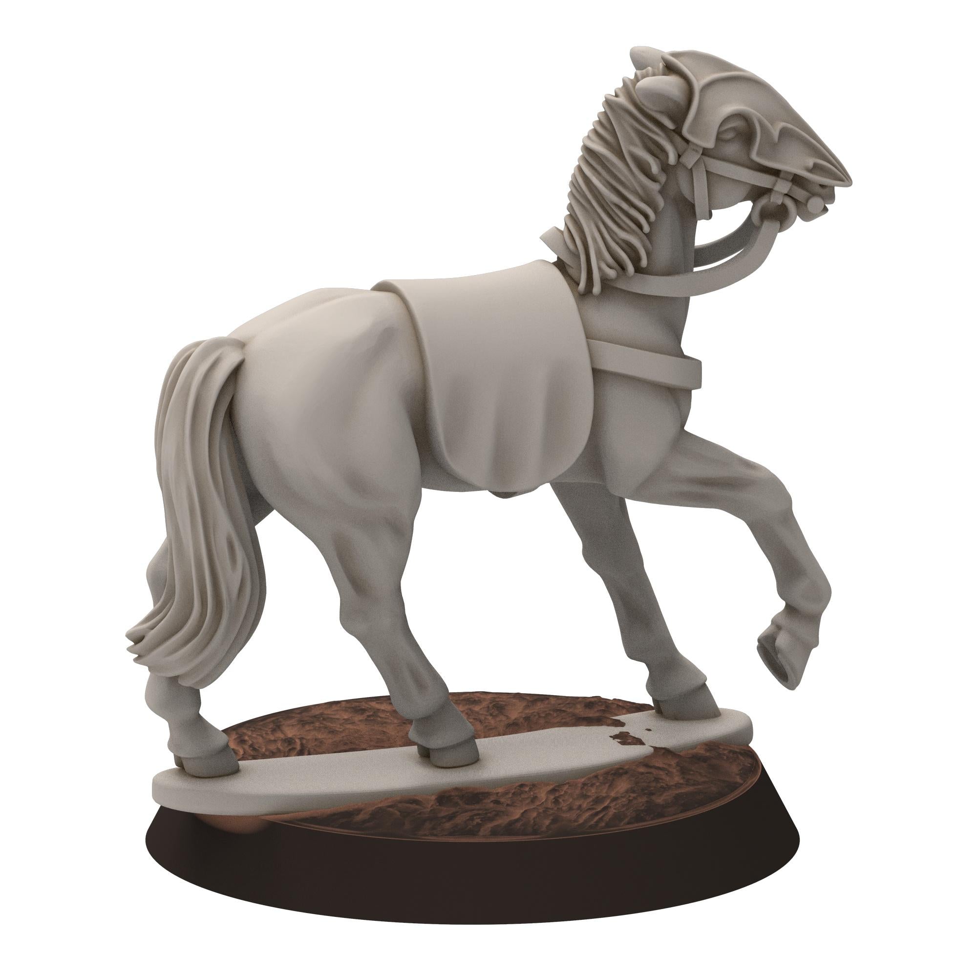 Darkwood - Elven Horses, 28mm scale - Sylvara - Thornwild - Medbury miniatures