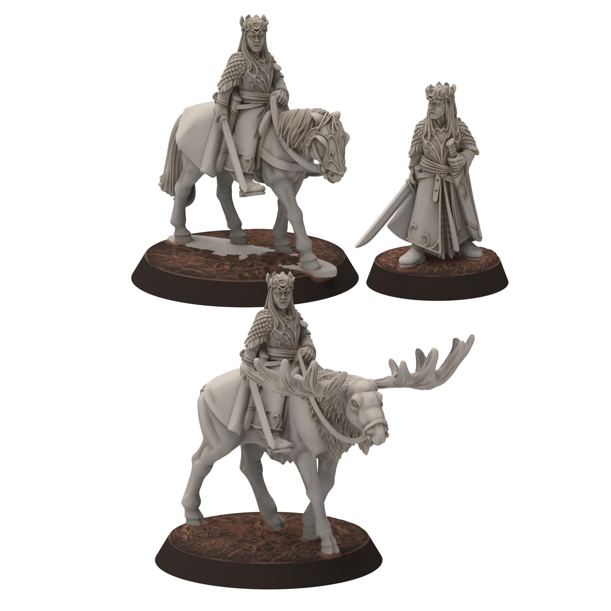 Darkwood - Gwyrdgalas Elven King - Sylvara - Thornwild - Medbury miniatures
