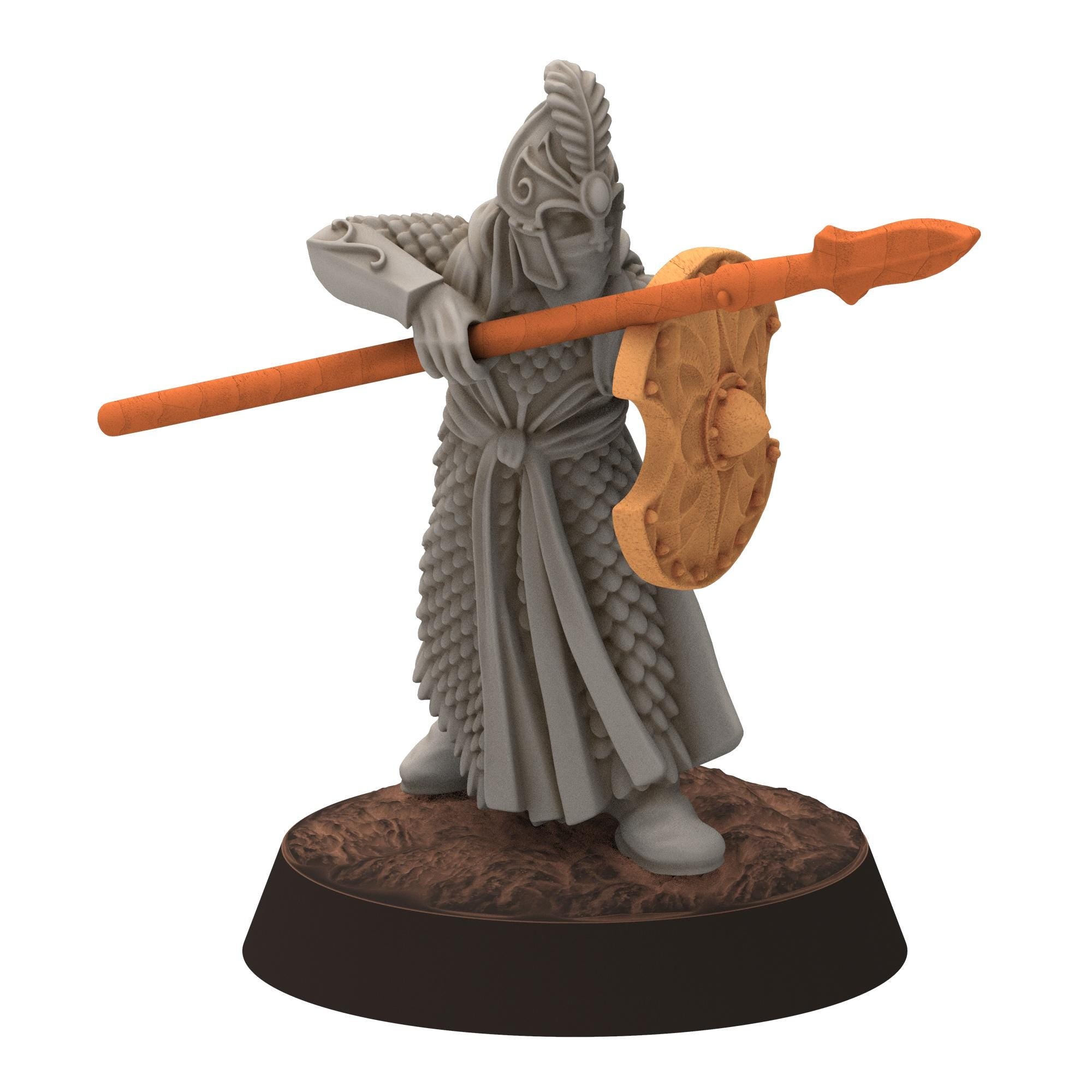 Darkwood - Gwyrdgalas Elven Spearmen with shields - Sylvara - Thornwild - Medbury miniatures