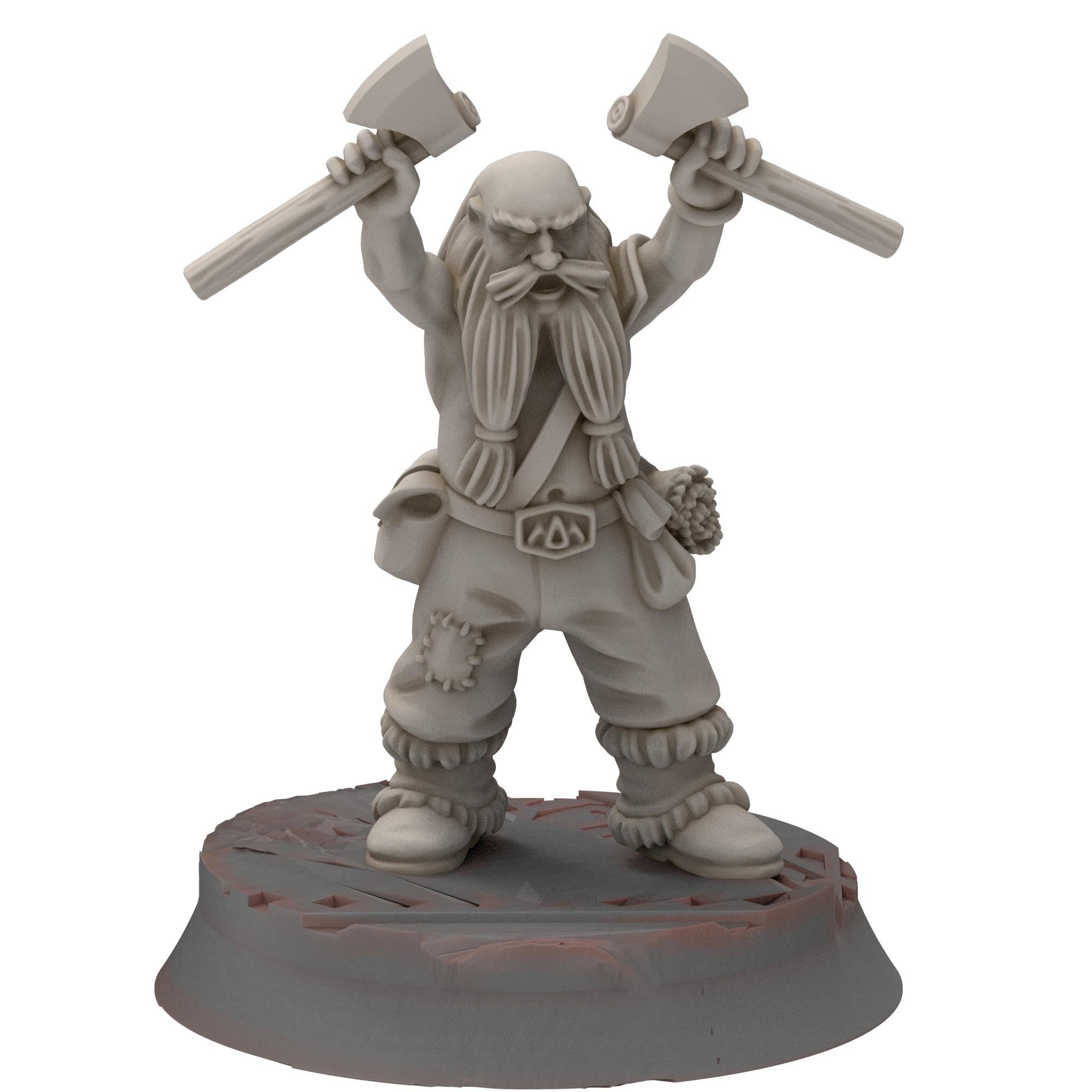 Dwarves - Dwarf barbarians - Stonewards - Steelhalls - Medbury miniatures