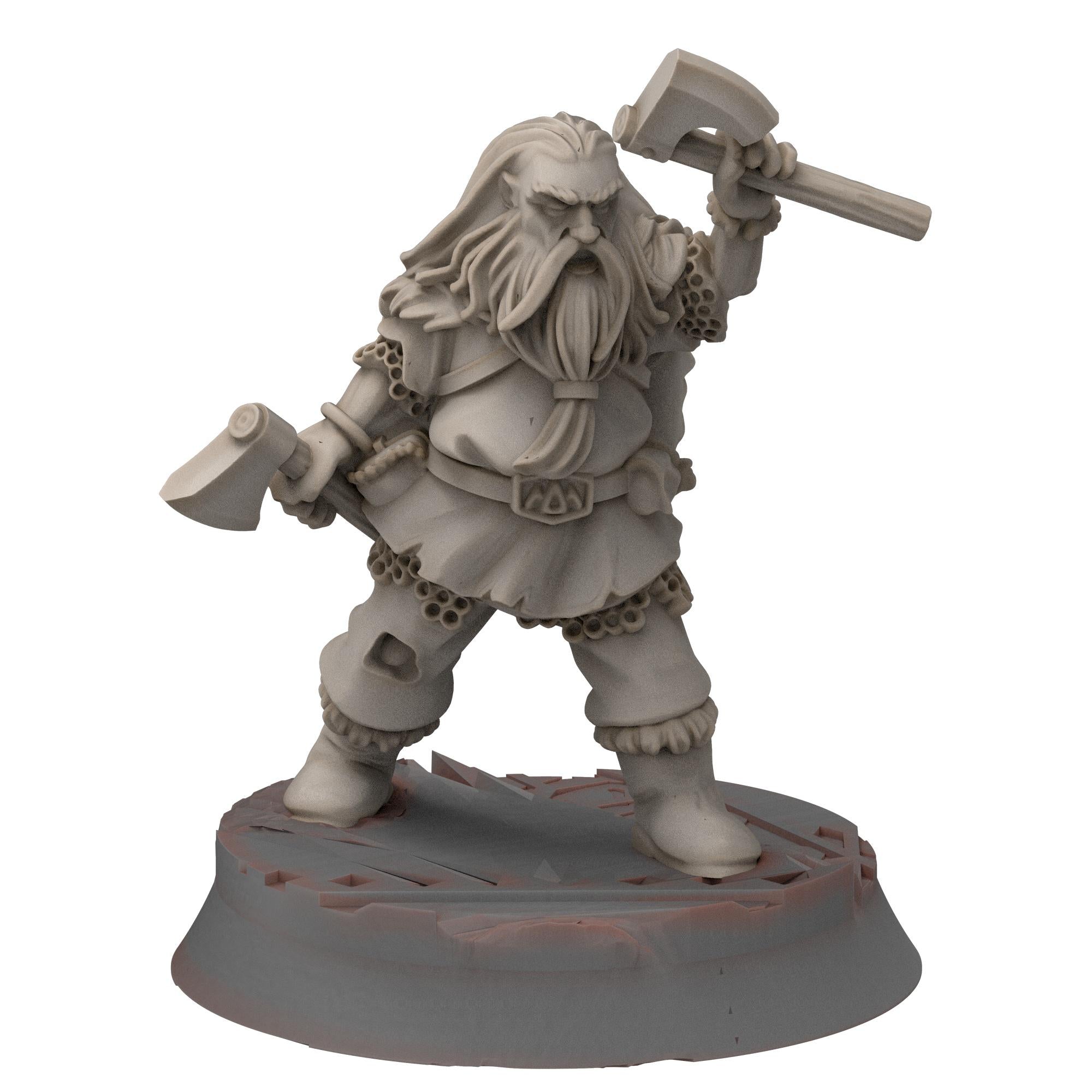 Dwarves - Dwarf barbarians - Stonewards - Steelhalls - Medbury miniatures
