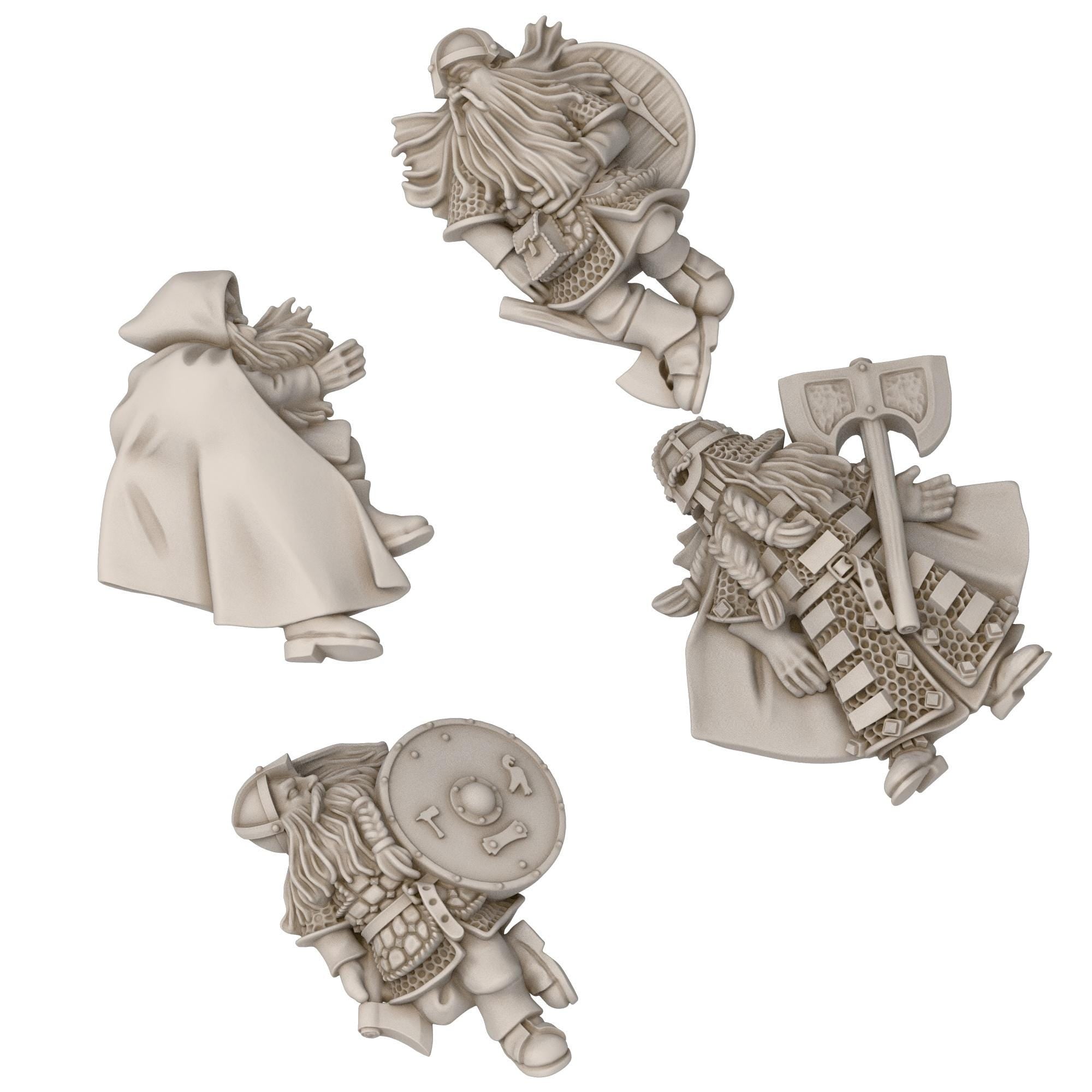 Dwarves - Dwarf casualties - Stonewards - Steelhalls - Medbury miniatures