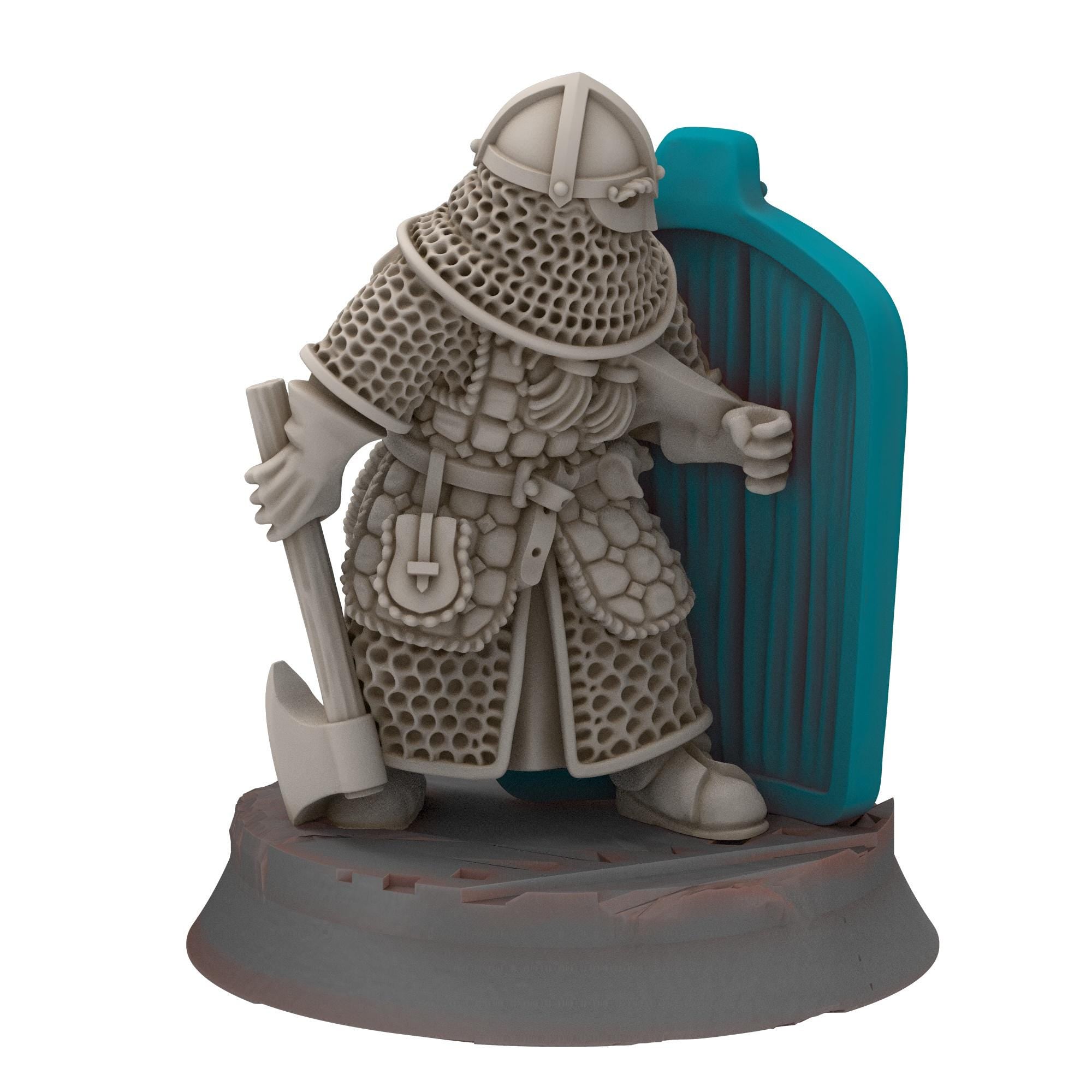 Dwarves - Dwarf Pavisers - Stonewards - Steelhalls - Medbury miniatures