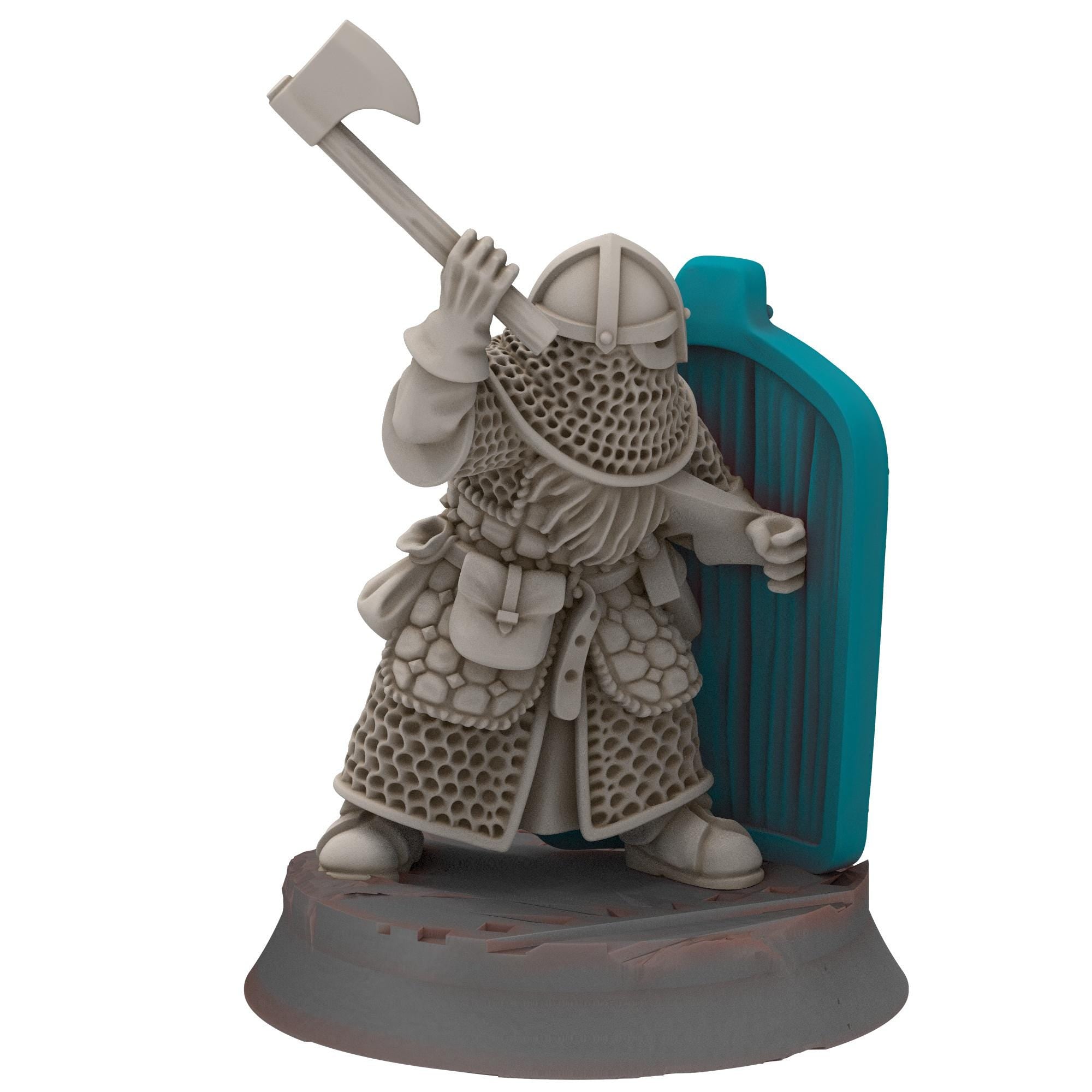 Dwarves - Dwarf Pavisers - Stonewards - Steelhalls - Medbury miniatures