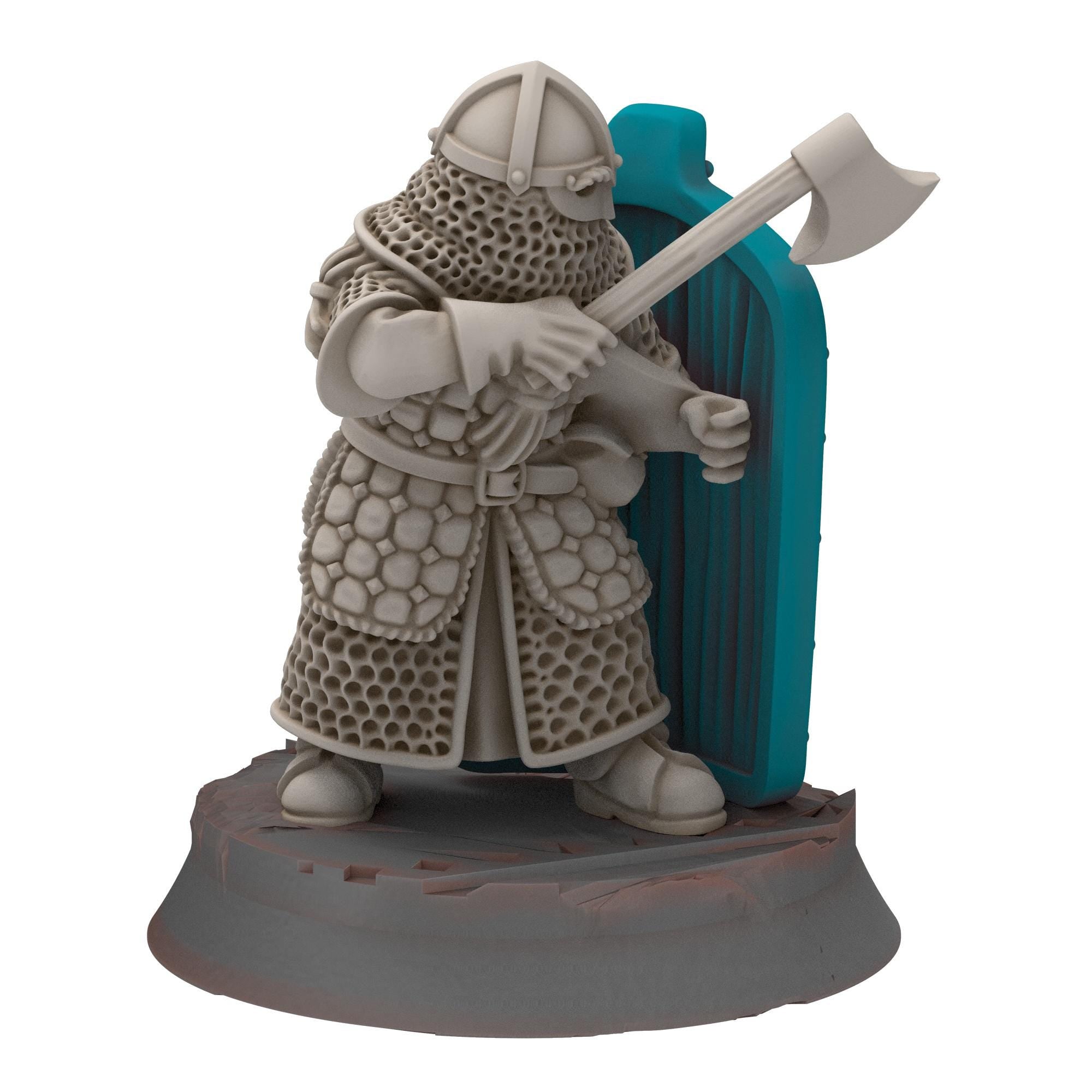 Dwarves - Dwarf Pavisers - Stonewards - Steelhalls - Medbury miniatures