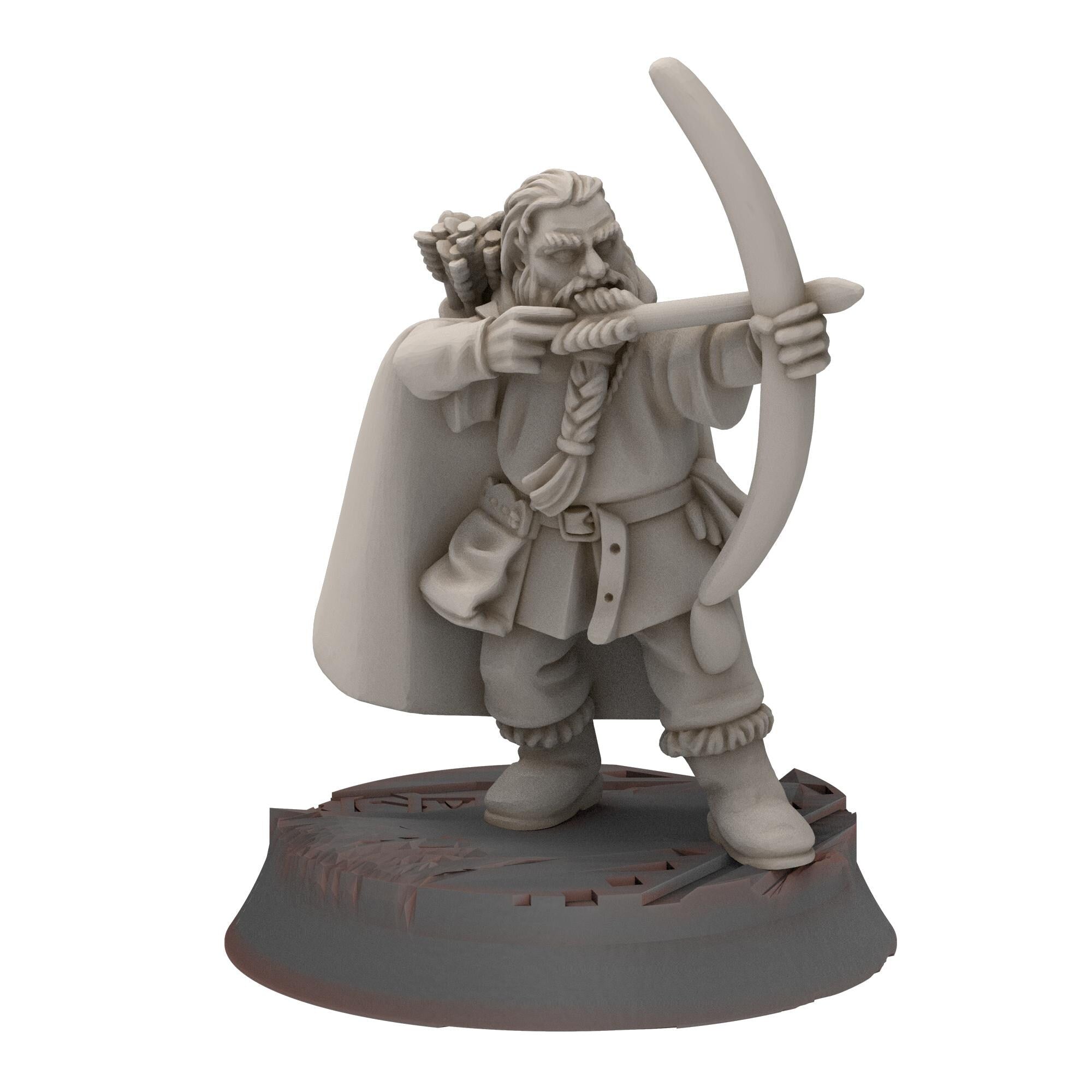 Dwarves - Dwarf Rangers with bow - Stonewards - Steelhalls - Medbury miniatures