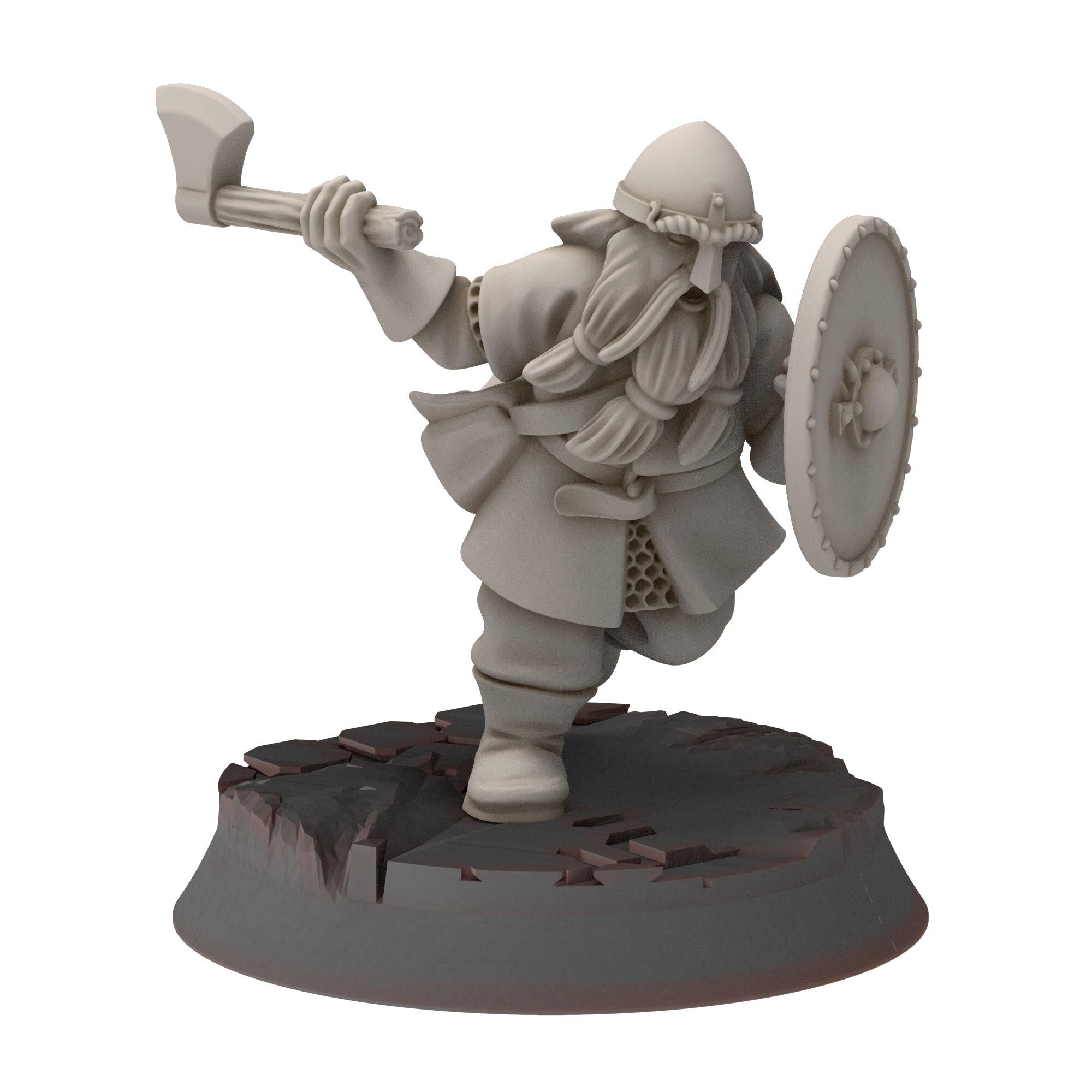 Dwarves - Dwarf Warriors with shields - Stonewards - Steelhalls - Medbury miniatures