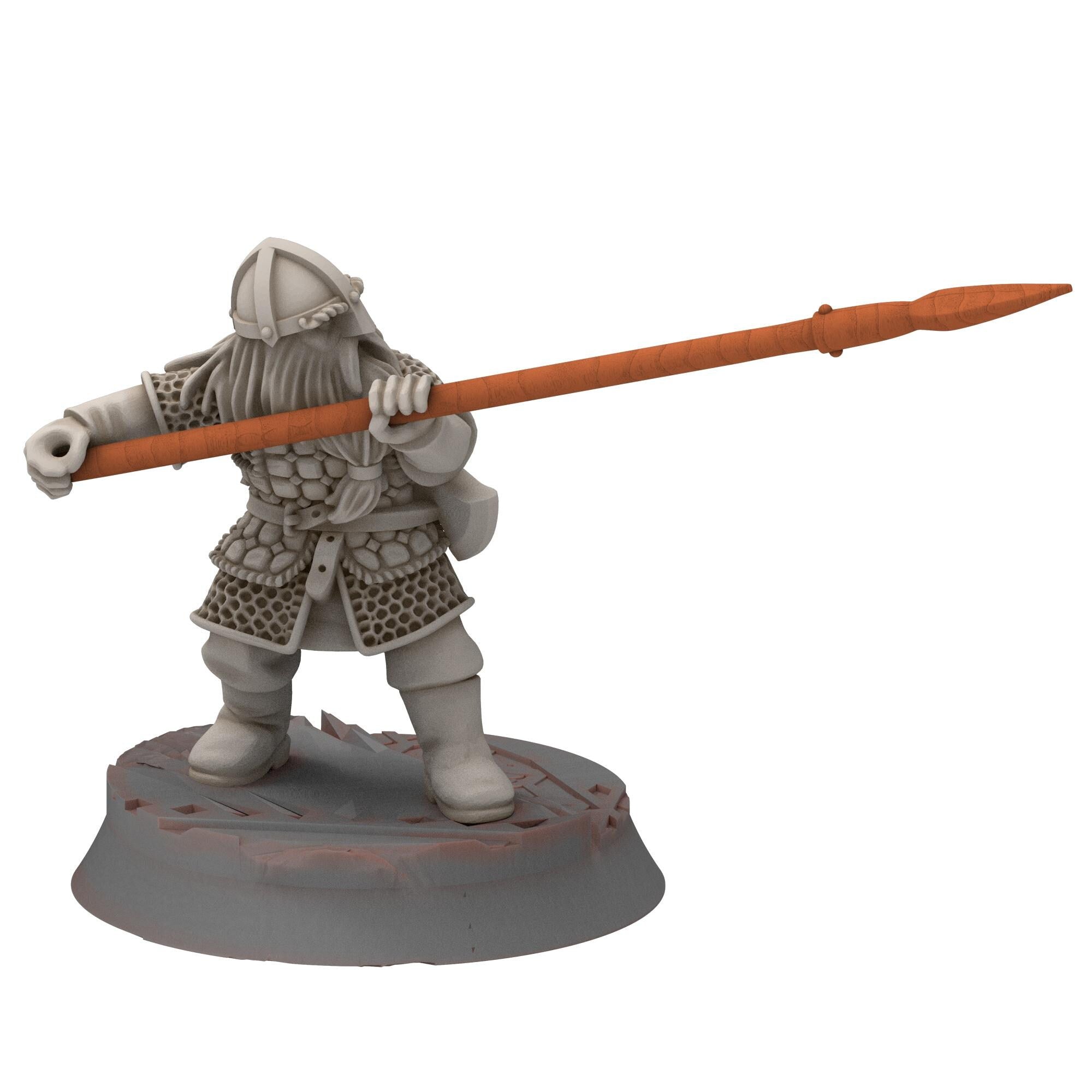 Dwarves - Dwaf warriors spearmen - Stonewards - Steelhalls - Medbury miniatures