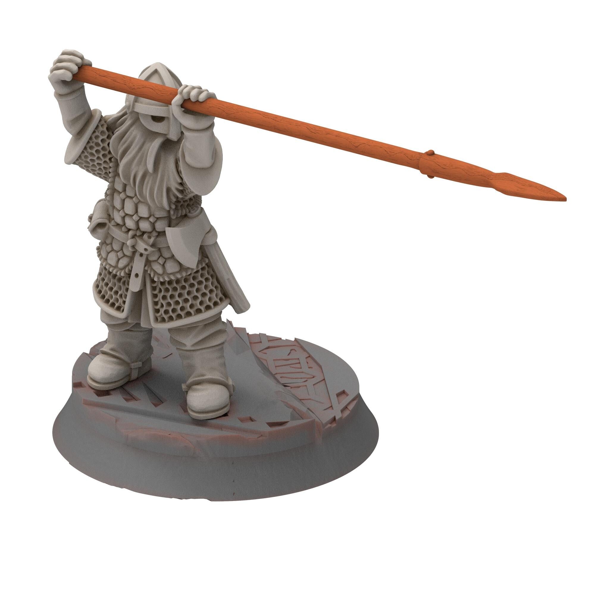 Dwarves - Dwaf warriors spearmen - Stonewards - Steelhalls - Medbury miniatures