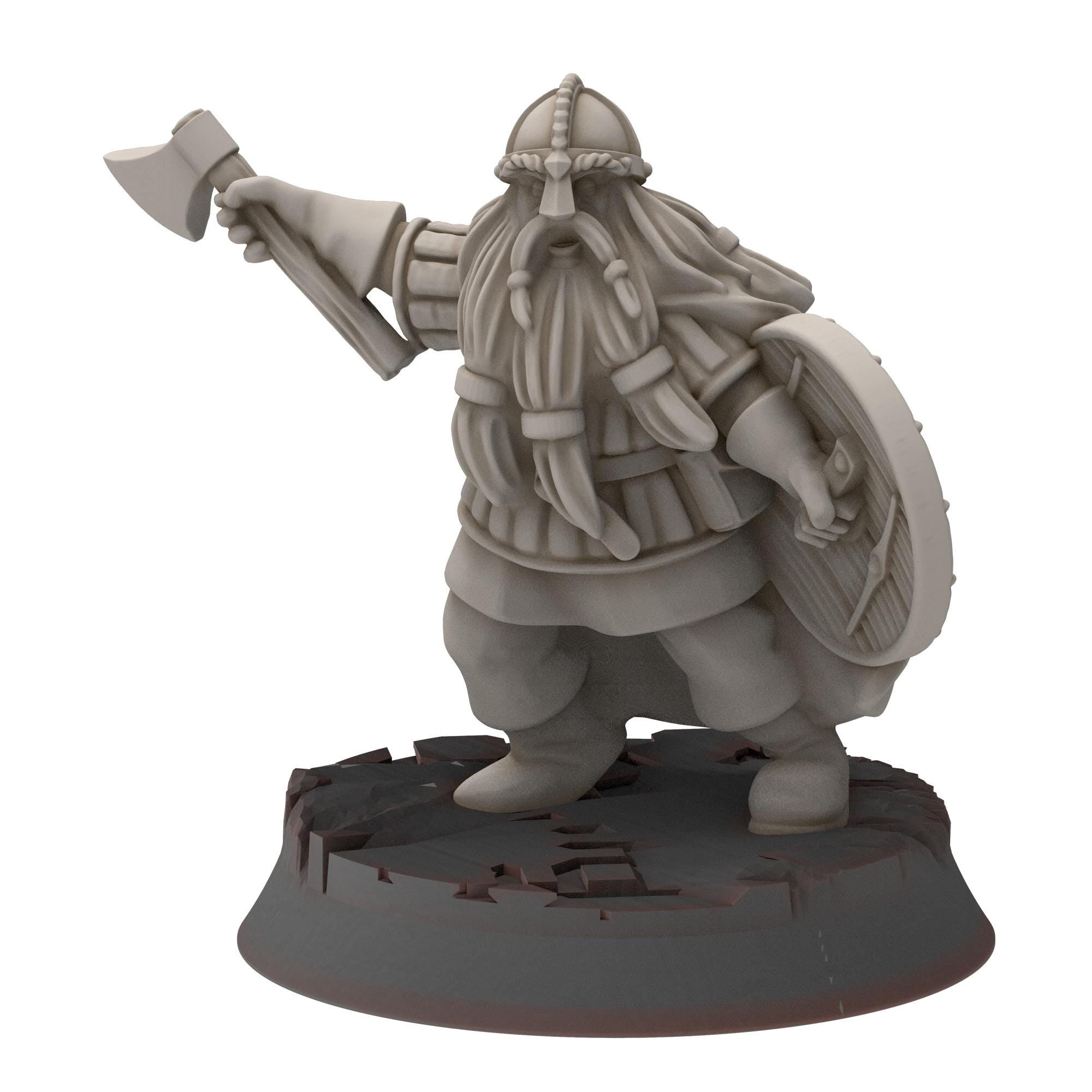 Dwarves - Dwarven Commanders - Stonewards - Steelhalls - Medbury miniatures