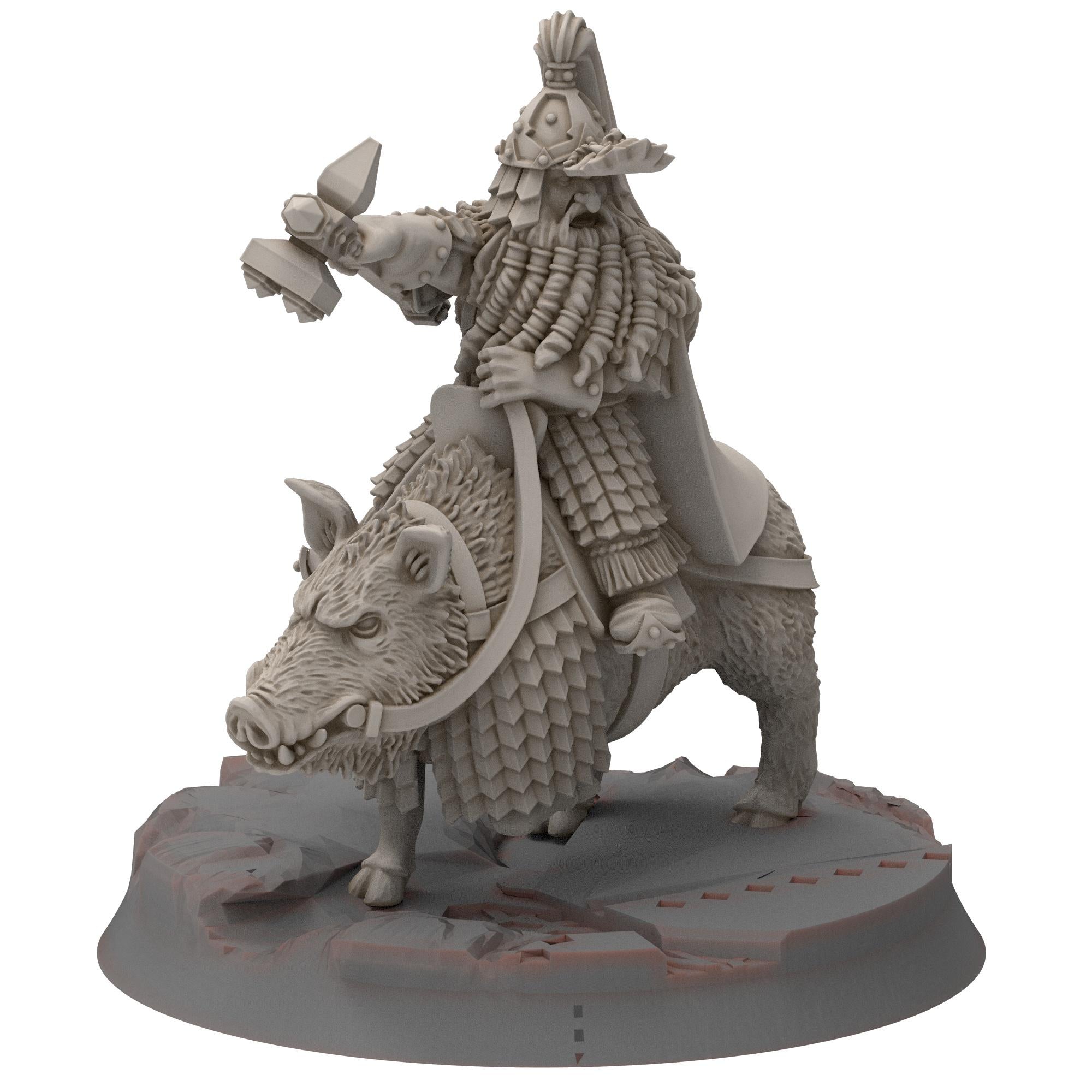 Dwarves - Dwarf king (GA) - Stonewards - Steelhalls - Medbury miniatures