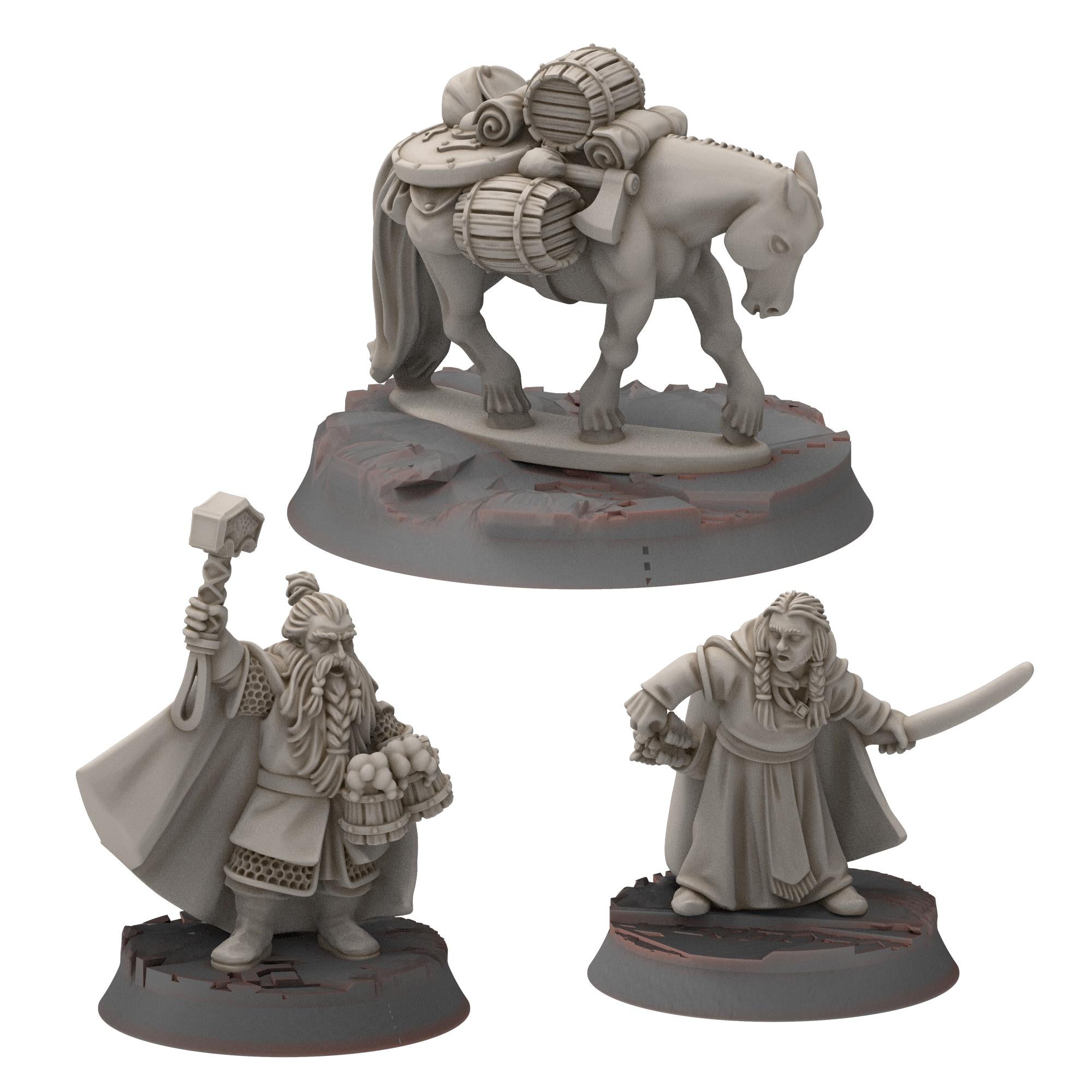 Dwarves - Halfthor & Sif - Stonewards - Steelhalls - Medbury miniatures
