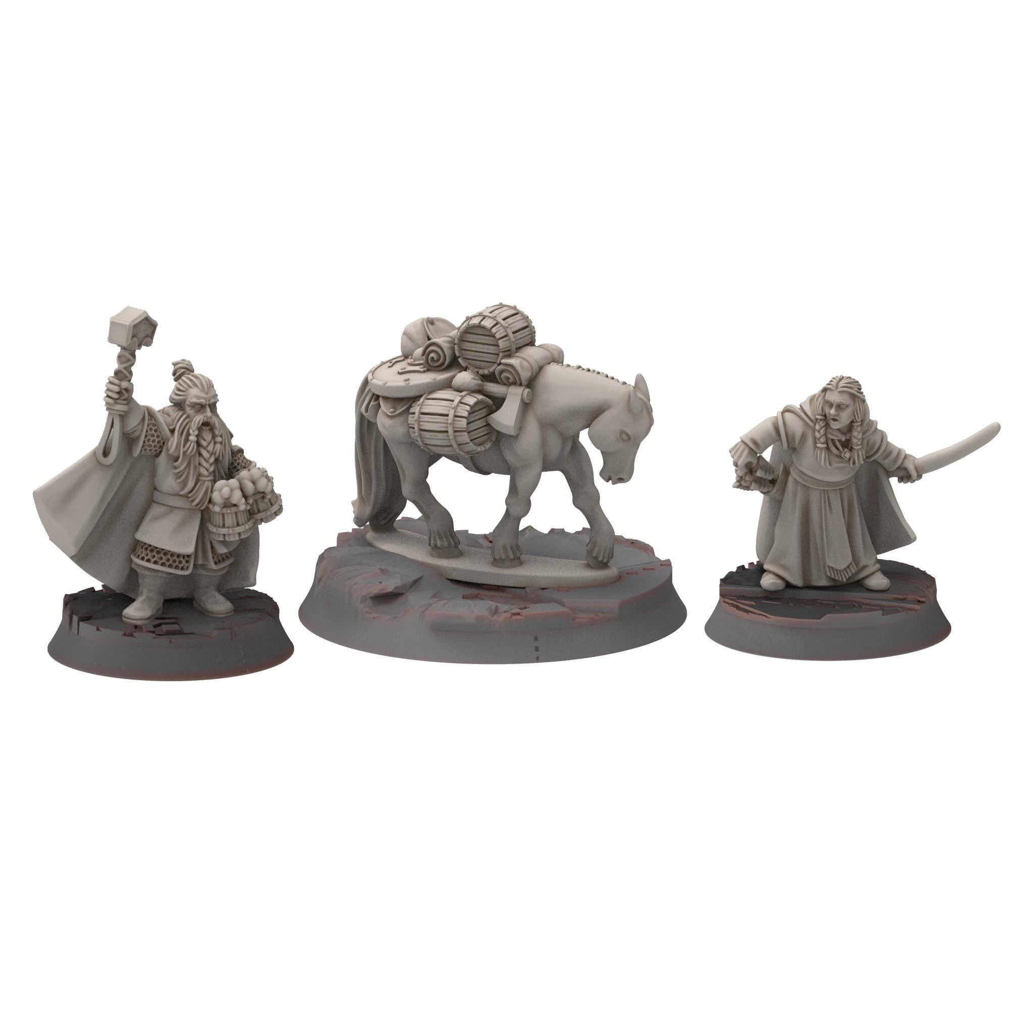 Dwarves - Halfthor & Sif - Stonewards - Steelhalls - Medbury miniatures