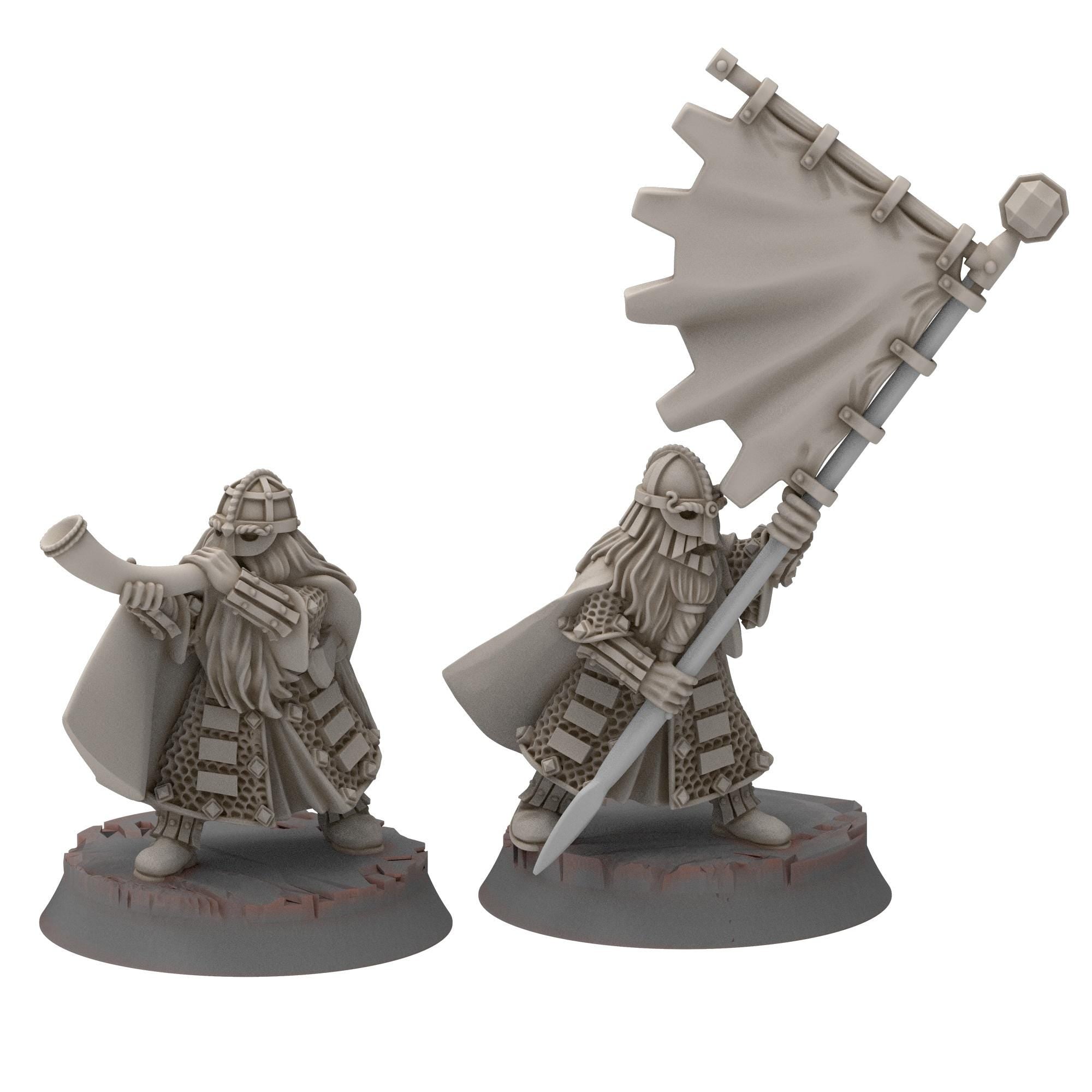 Dwarves - Dwarf Hearthguard - Stonewards - Steelhalls - Medbury miniatures
