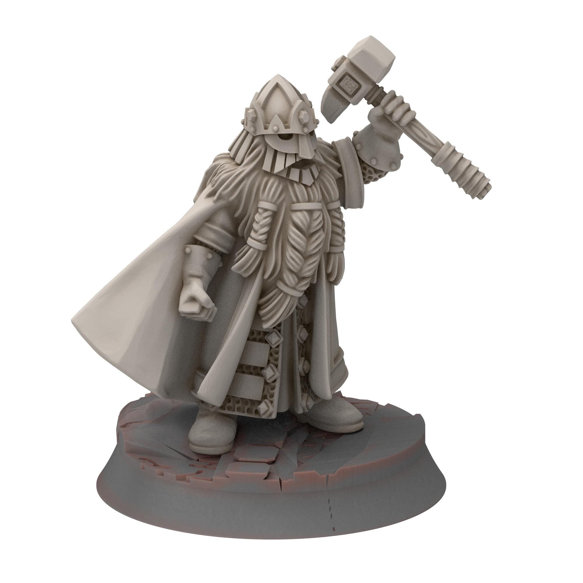 Dwarves - King Svuirr & Wodin - Stonewards - Steelhalls - Medbury miniatures