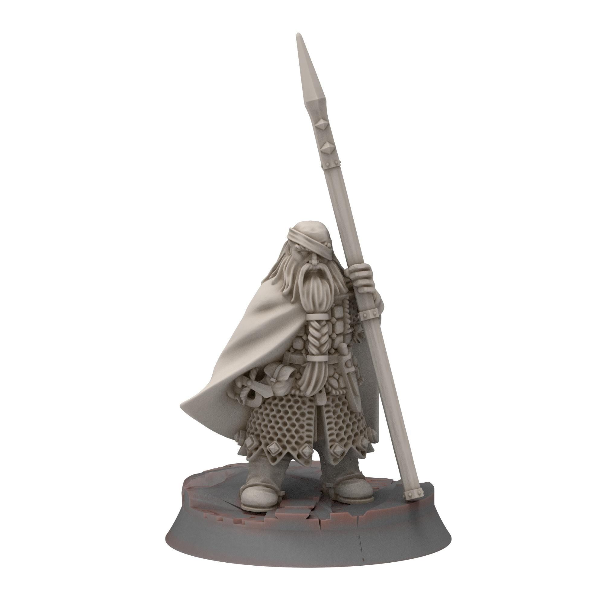 Dwarves - King Svuirr & Wodin - Stonewards - Steelhalls - Medbury miniatures