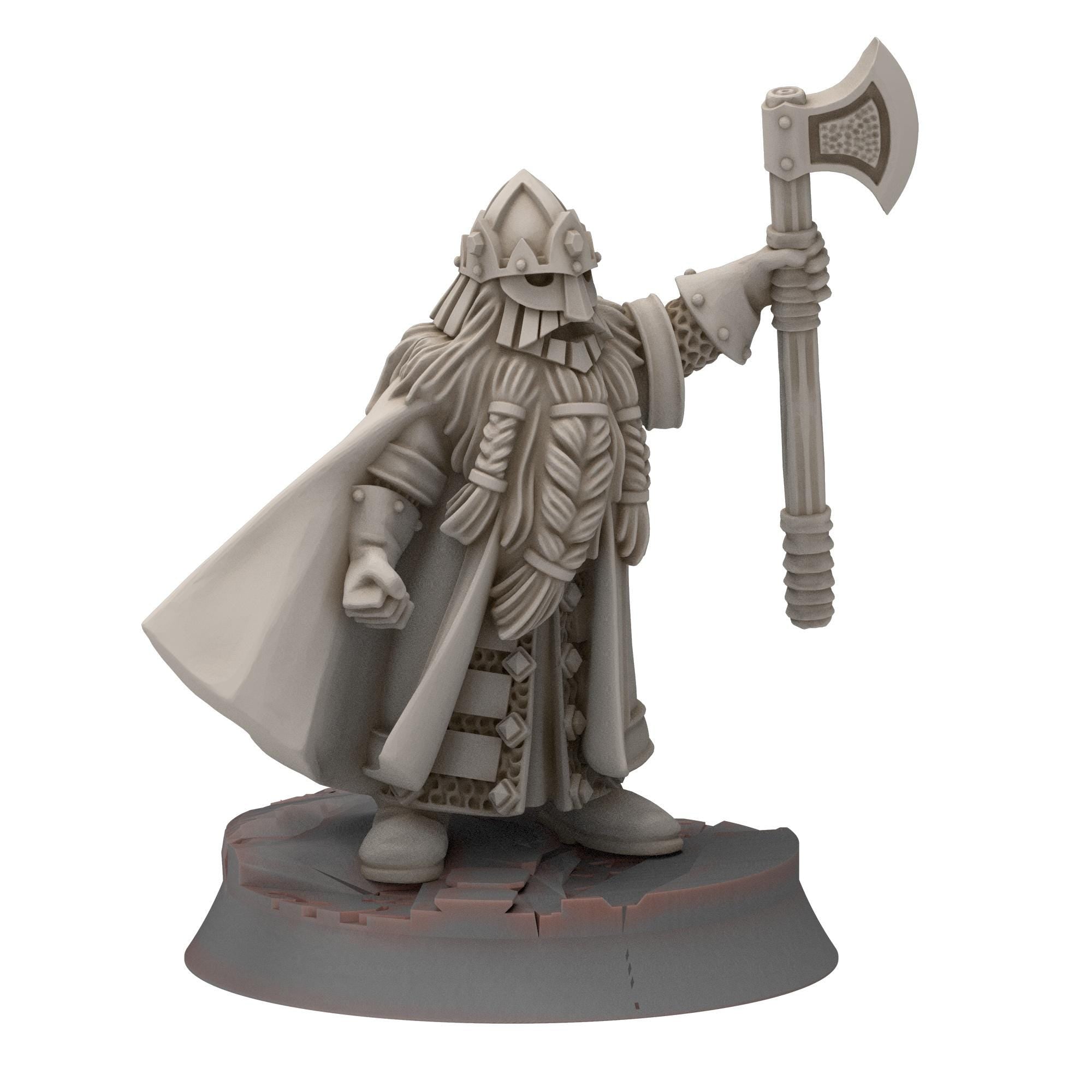 Dwarves - King Svuirr & Wodin - Stonewards - Steelhalls - Medbury miniatures