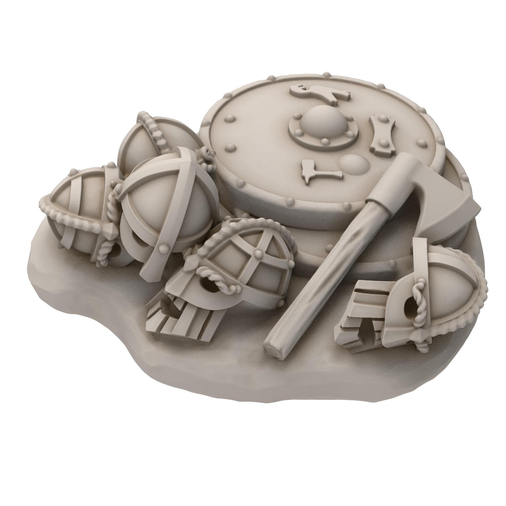 Dwarves - Dwarf x6 objective markers - Stonewards - Steelhalls - Medbury miniatures