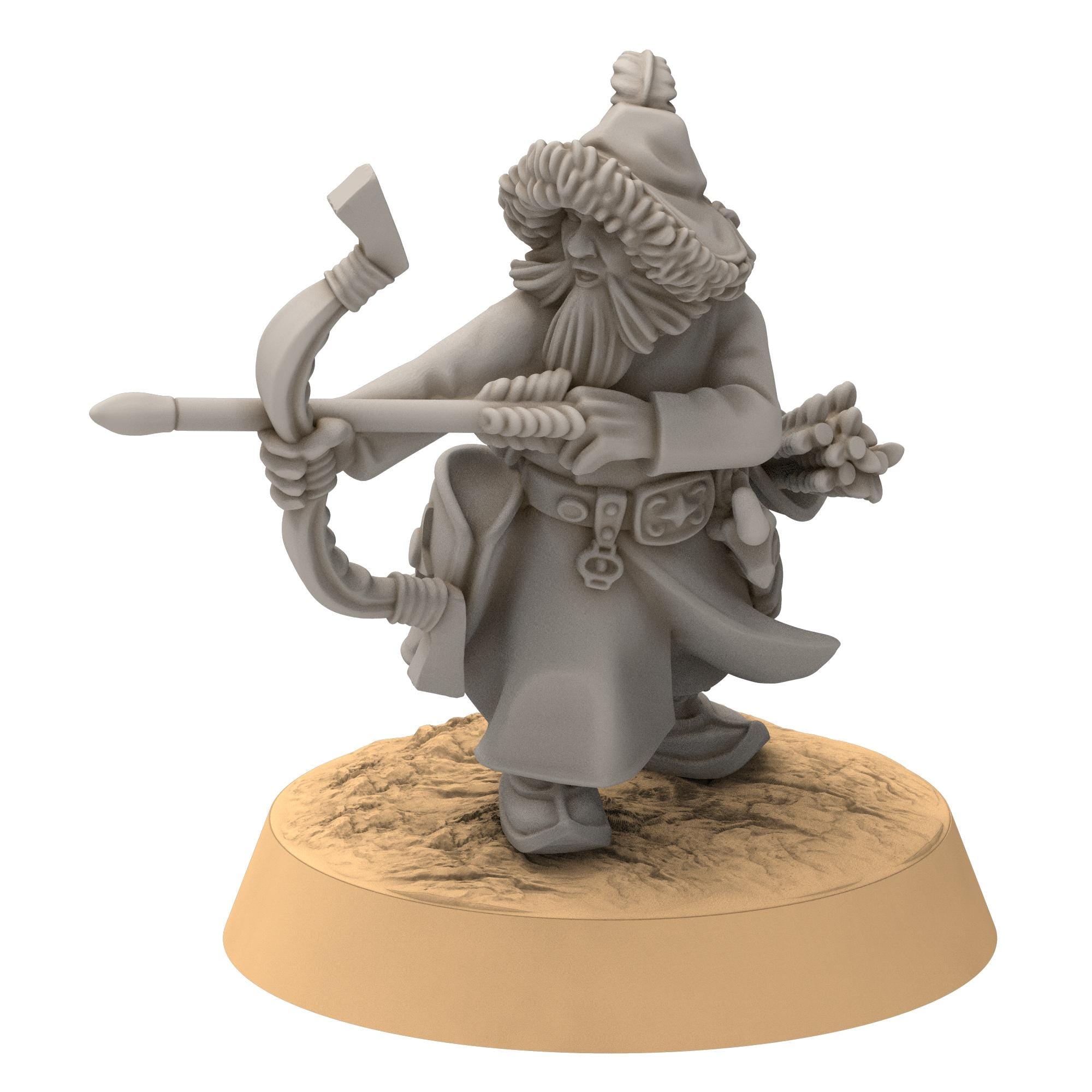 Dwarves - Steppe Dwarf Archers - Stonewards - Steelhalls - Medbury miniatures