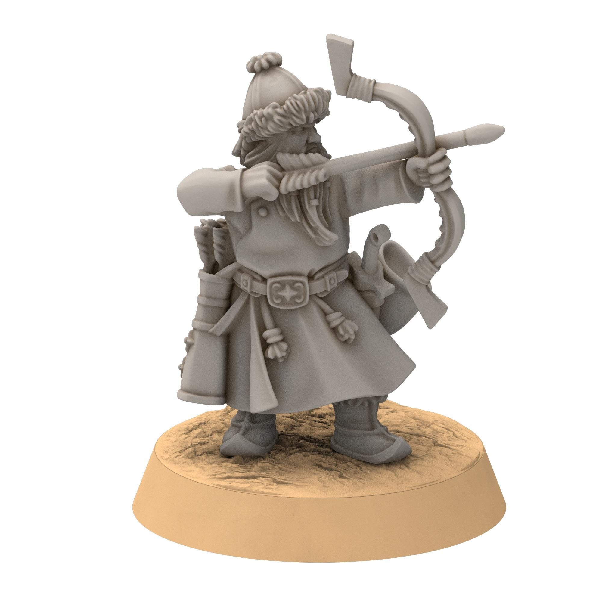 Dwarves - Steppe Dwarf Archers - Stonewards - Steelhalls - Medbury miniatures