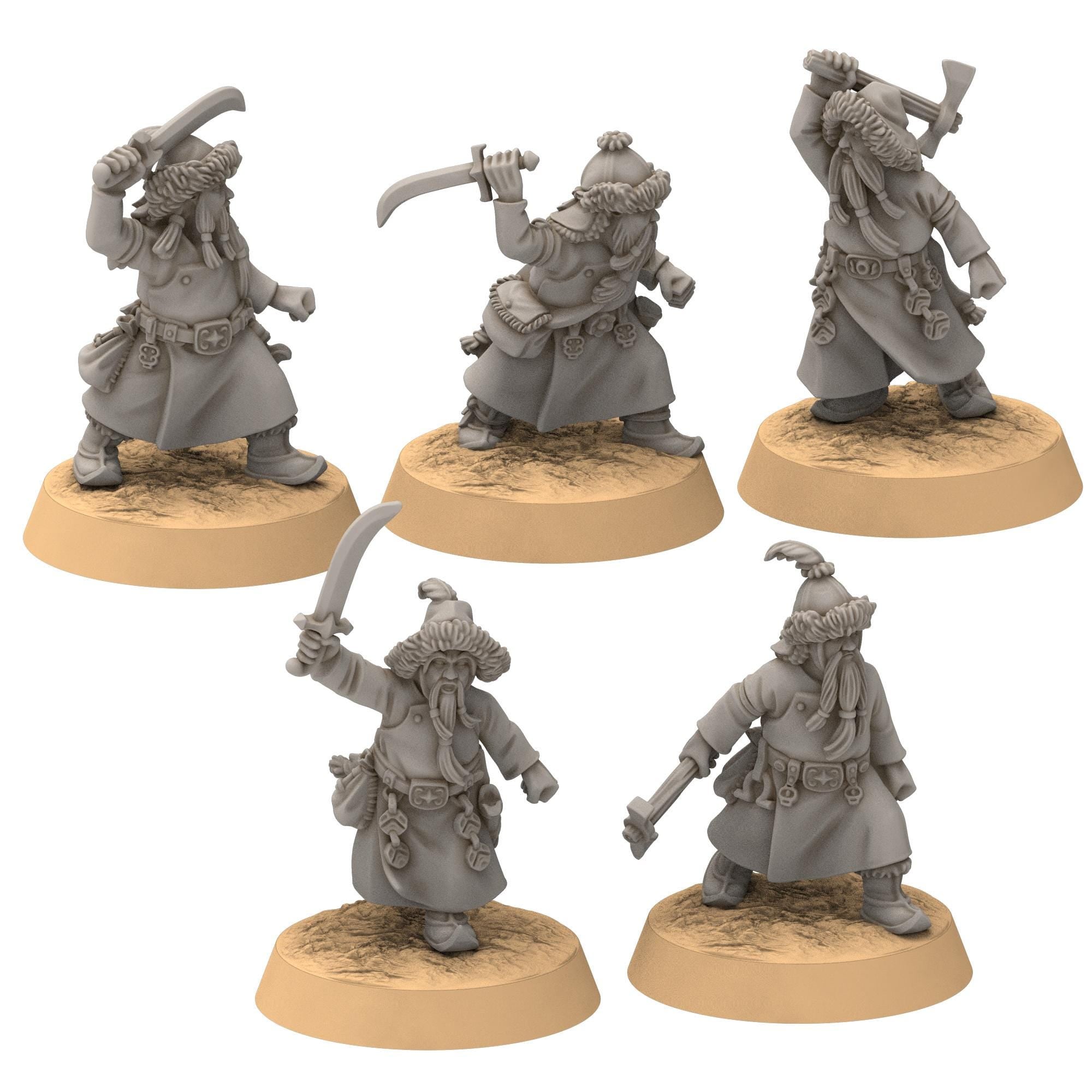 Dwarves - Steppe Dwarf Rangers - Stonewards - Steelhalls - Medbury miniatures