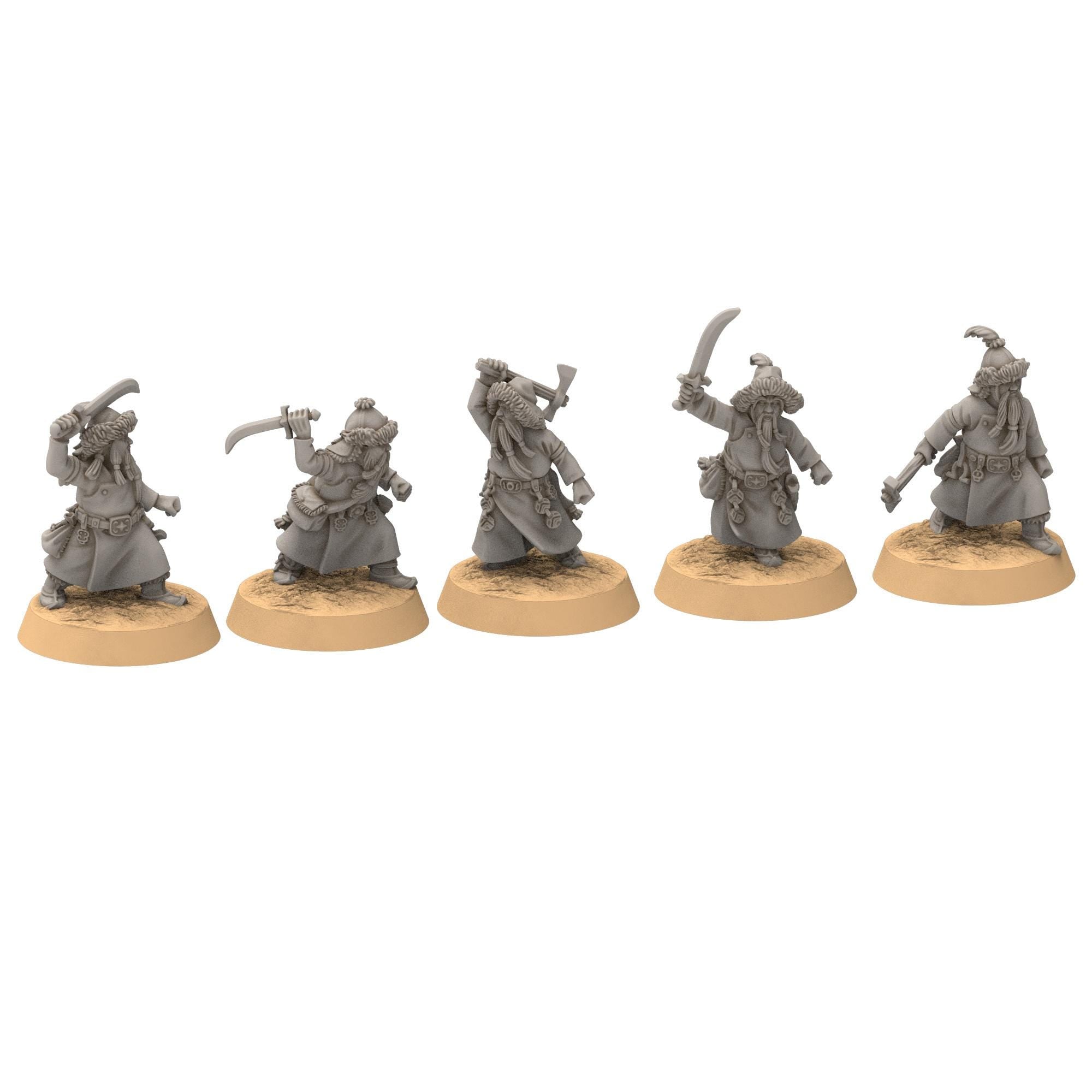 Dwarves - Steppe Dwarf Rangers - Stonewards - Steelhalls - Medbury miniatures