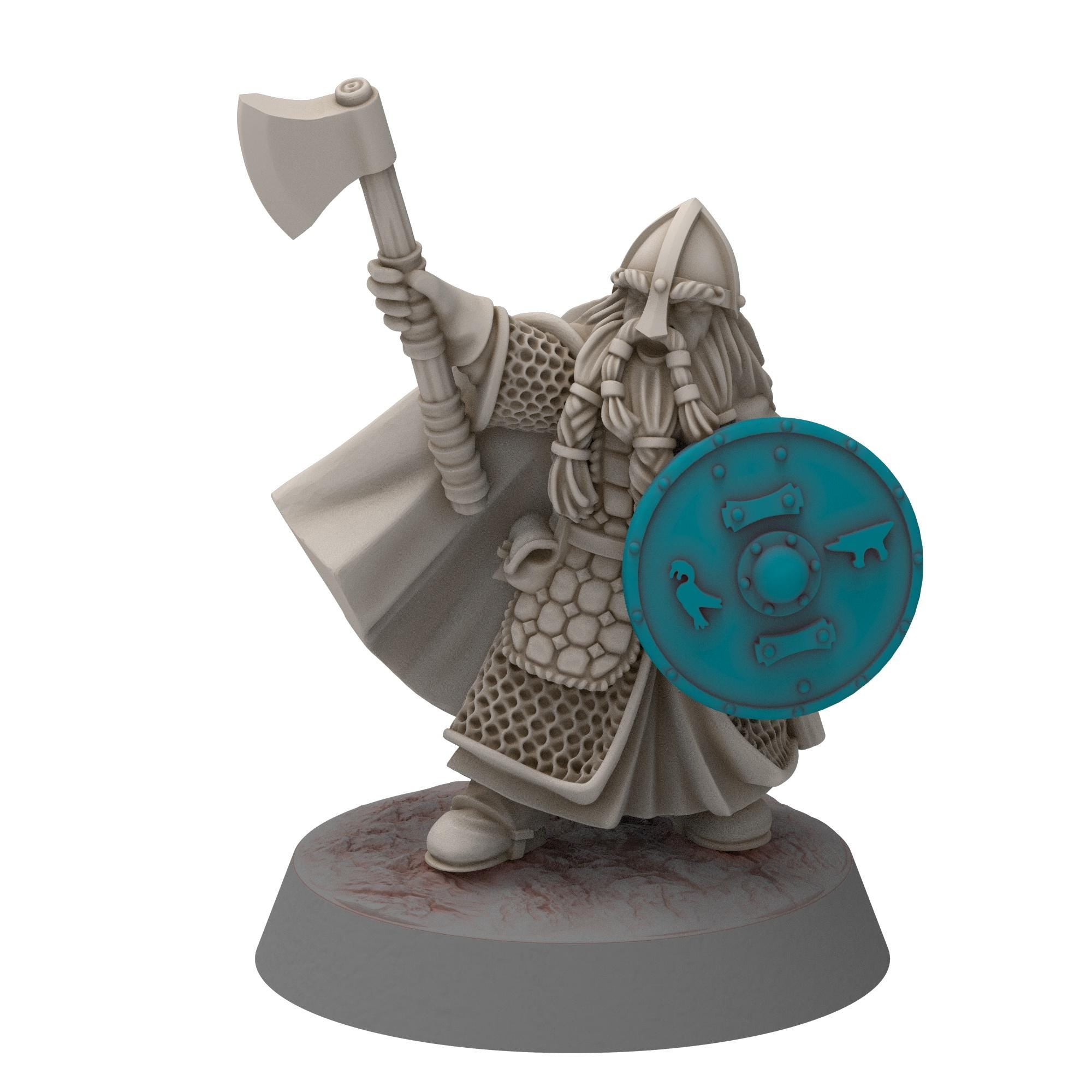 Dwarves - Saphire Ridges Dwarf Captain - Stonewards - Steelhalls - Medbury miniatures