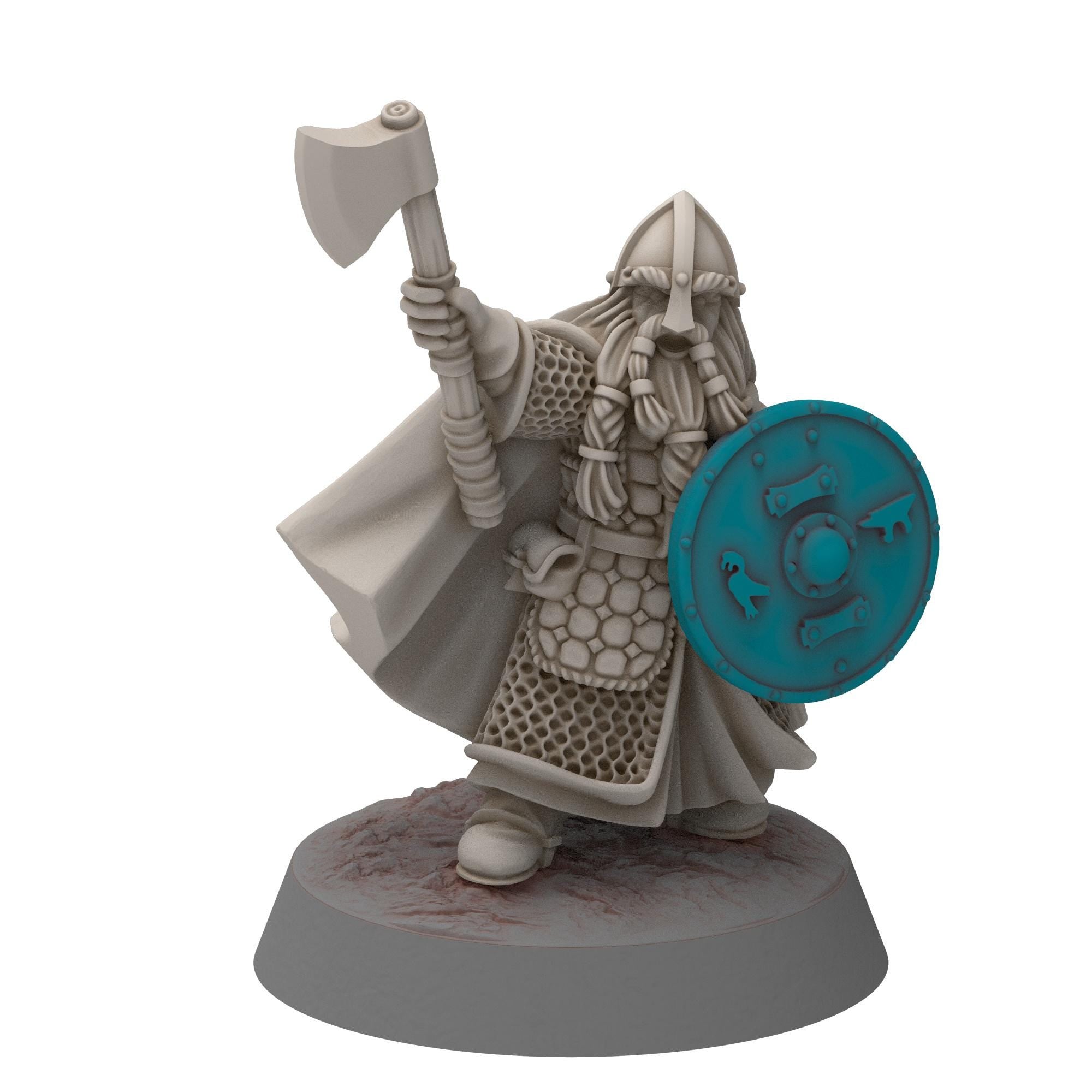Dwarves - Saphire Ridges Dwarf Captain - Stonewards - Steelhalls - Medbury miniatures