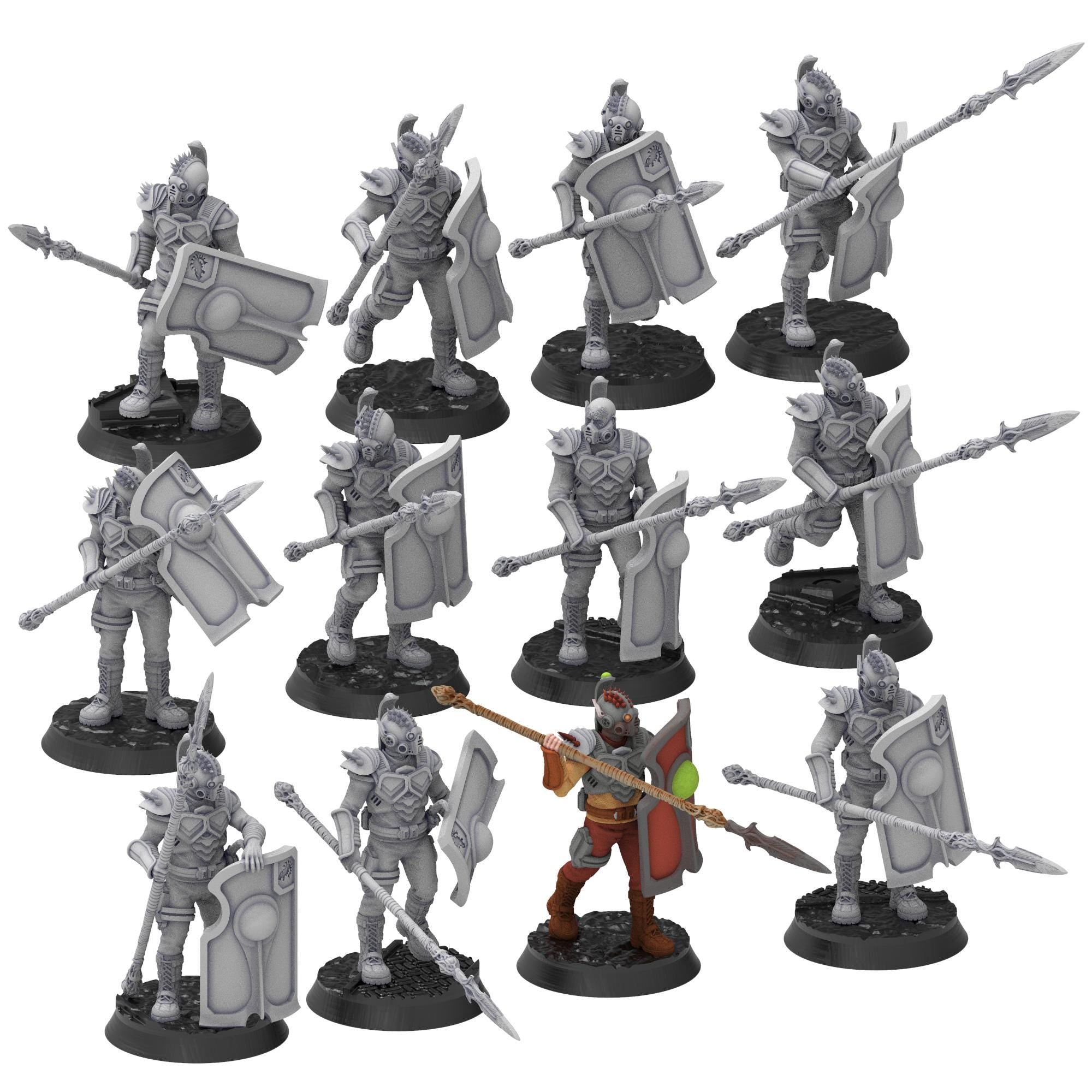 Bug Army - Acempios, assault legionaries with Spears - Proxywars
