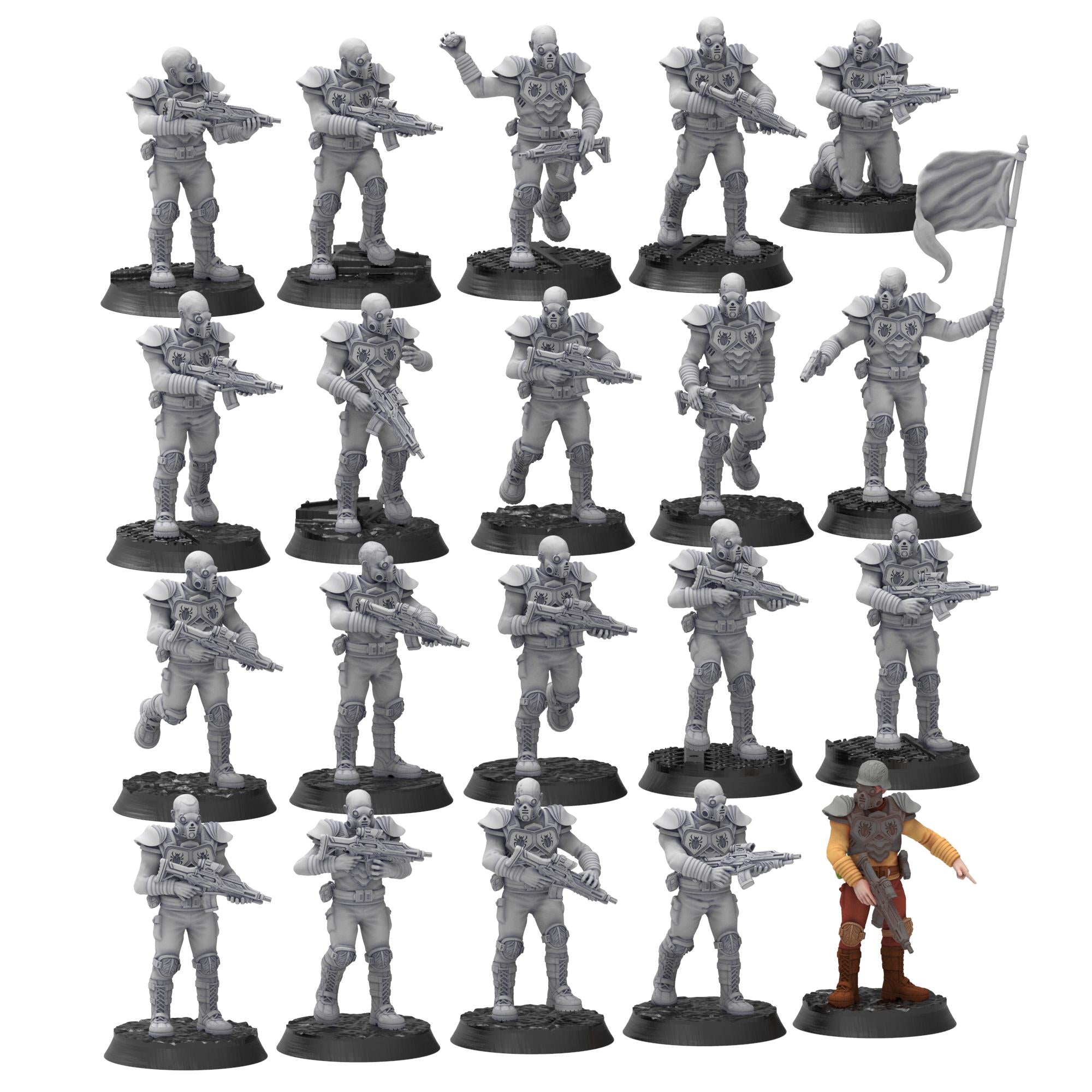Bug Army - Apylas, line infantry with lazer assault Rifles - Proxywars