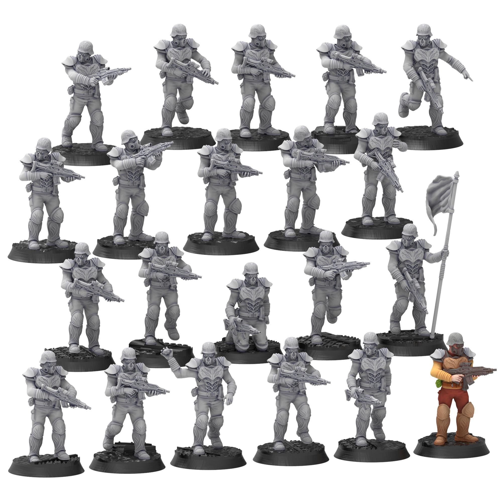 Bug Army - Aruaos, veterans with lazer assault Rifles - Proxywars