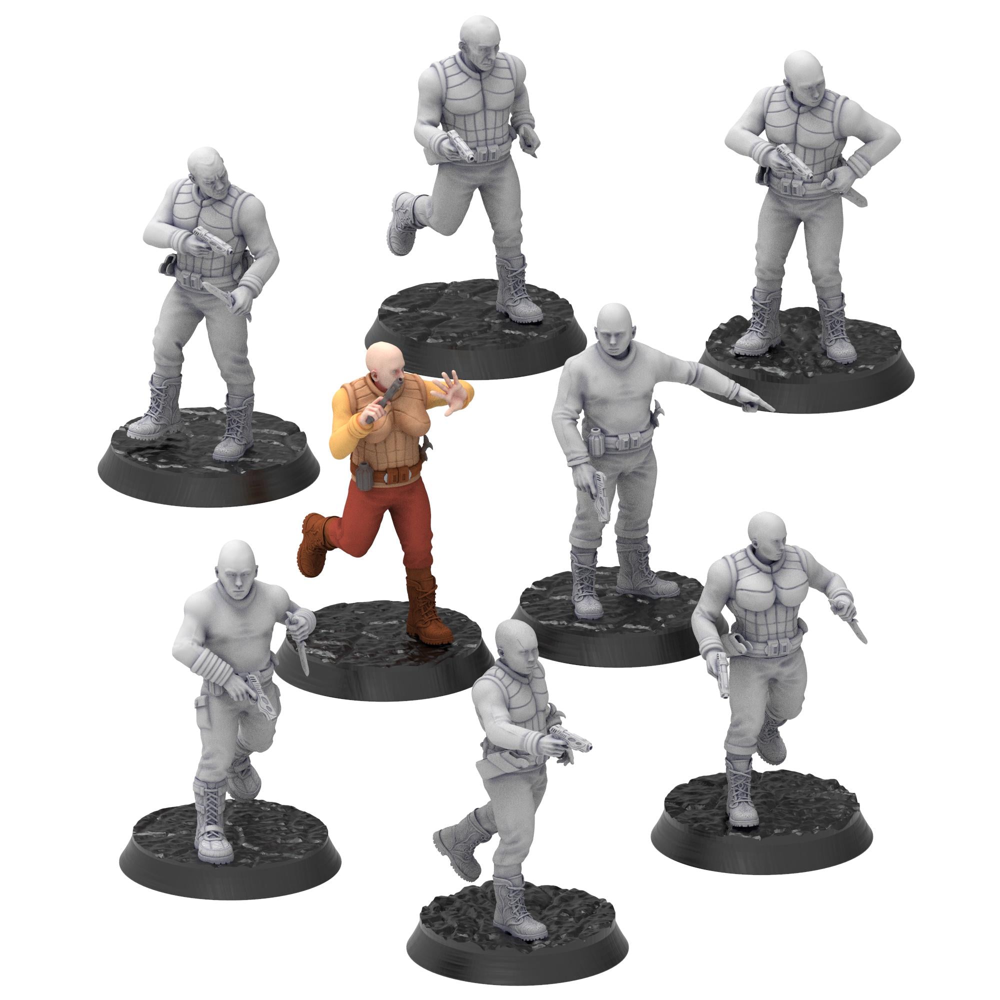 Bug Army - Civilians with Daguer and Gun - Proxywars