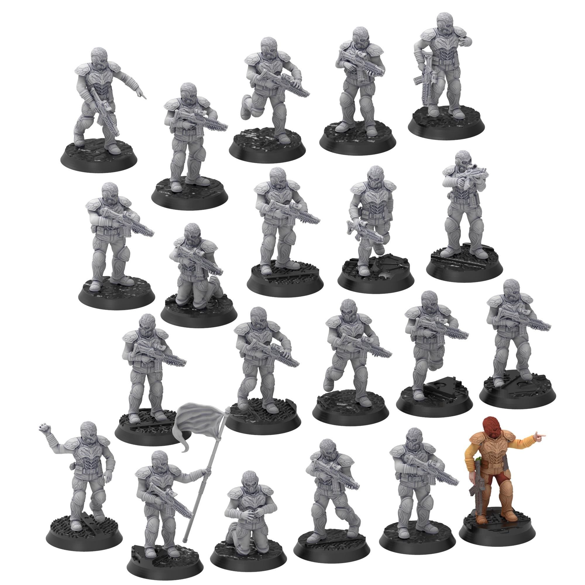 Bug Army - Dalatais, elites with lazer assault Rifles - Proxywars