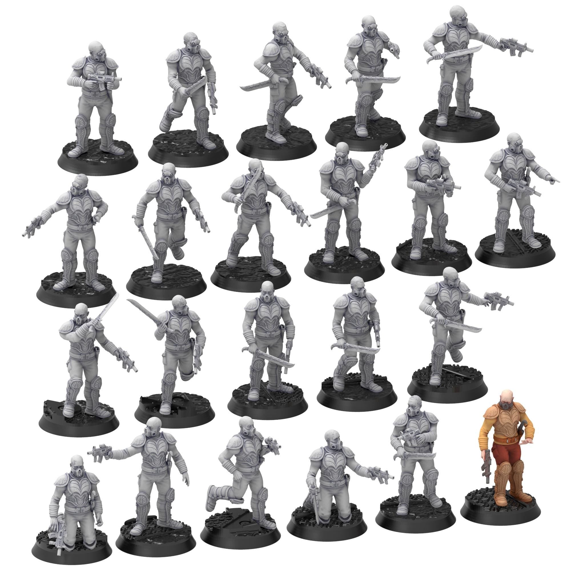Bug Army - Istalanies, Infiltrators with submachine Guns and Cleavers - Proxywars