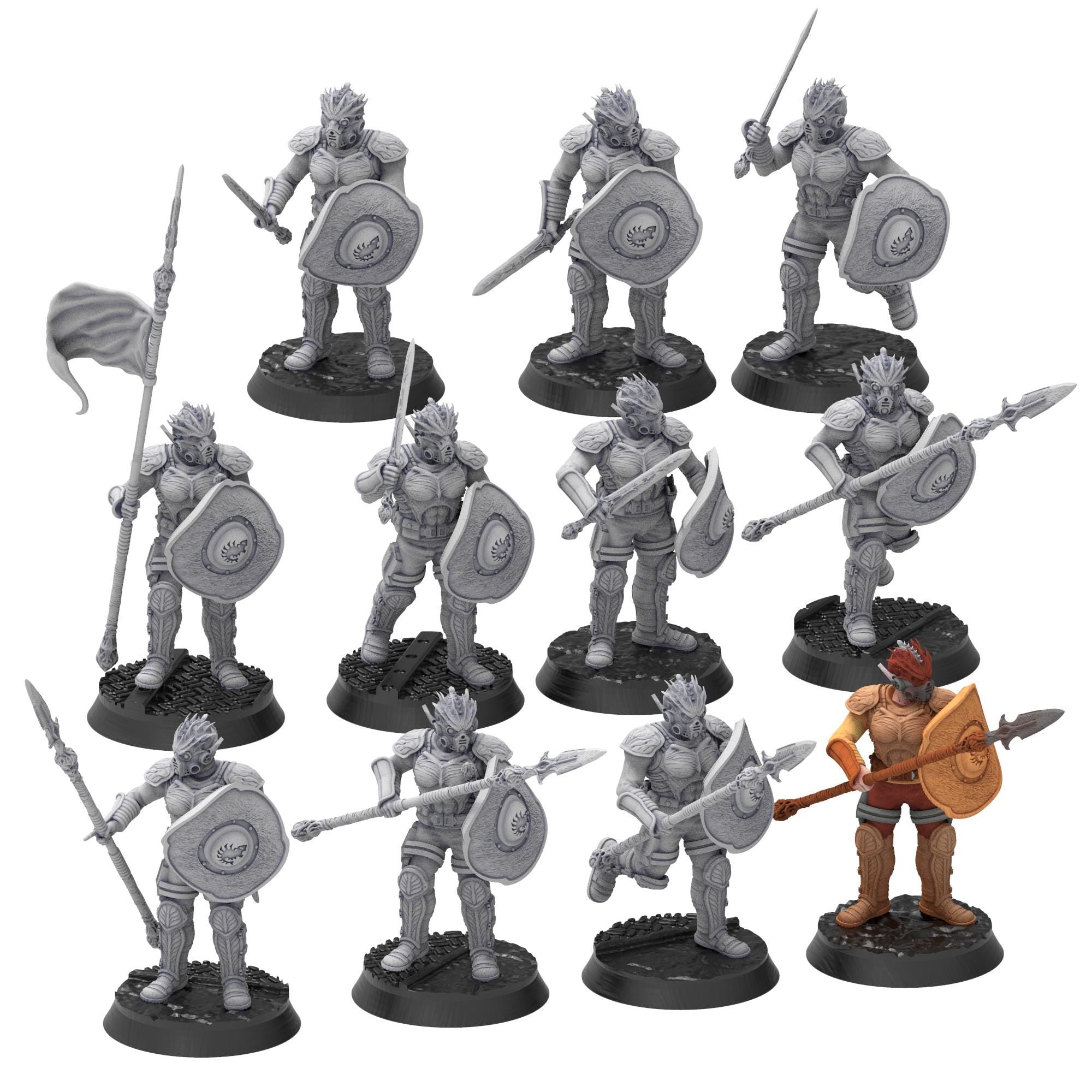 Bug Army - Eagas, elite melee infantry with Spears and Swords - Proxywars